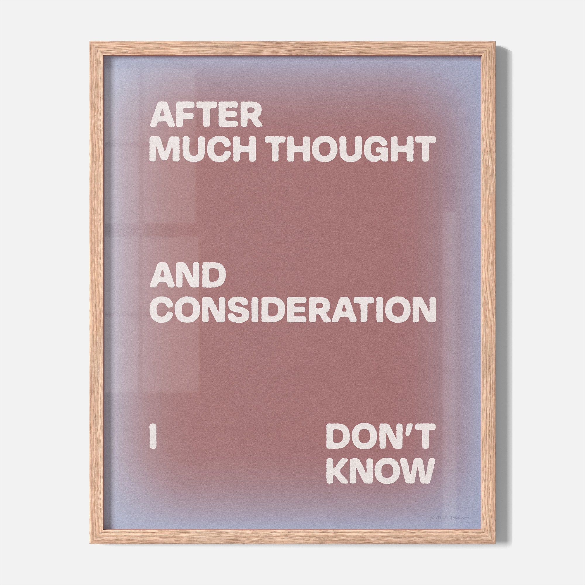 CONSIDERATION PRINT