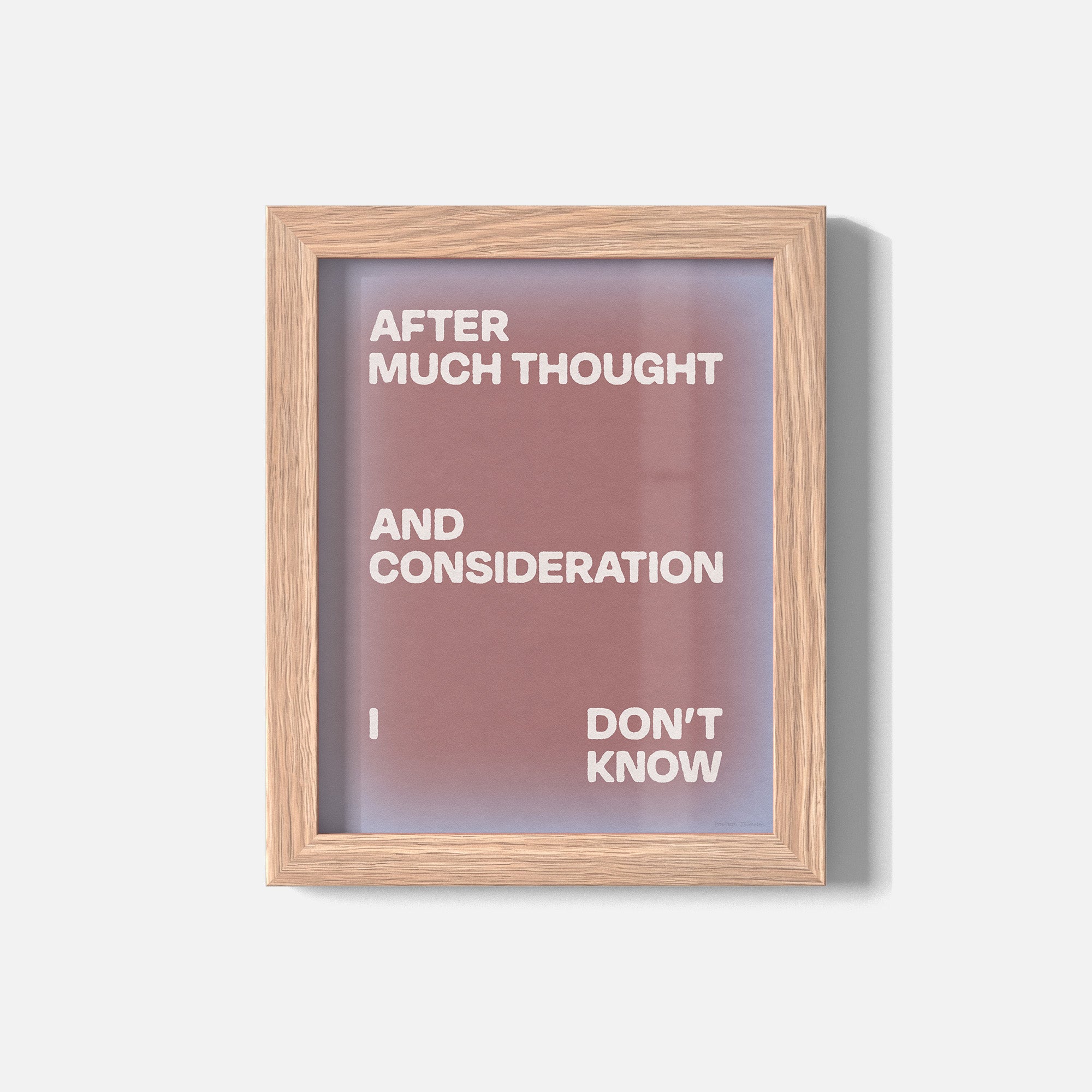 CONSIDERATION PRINT