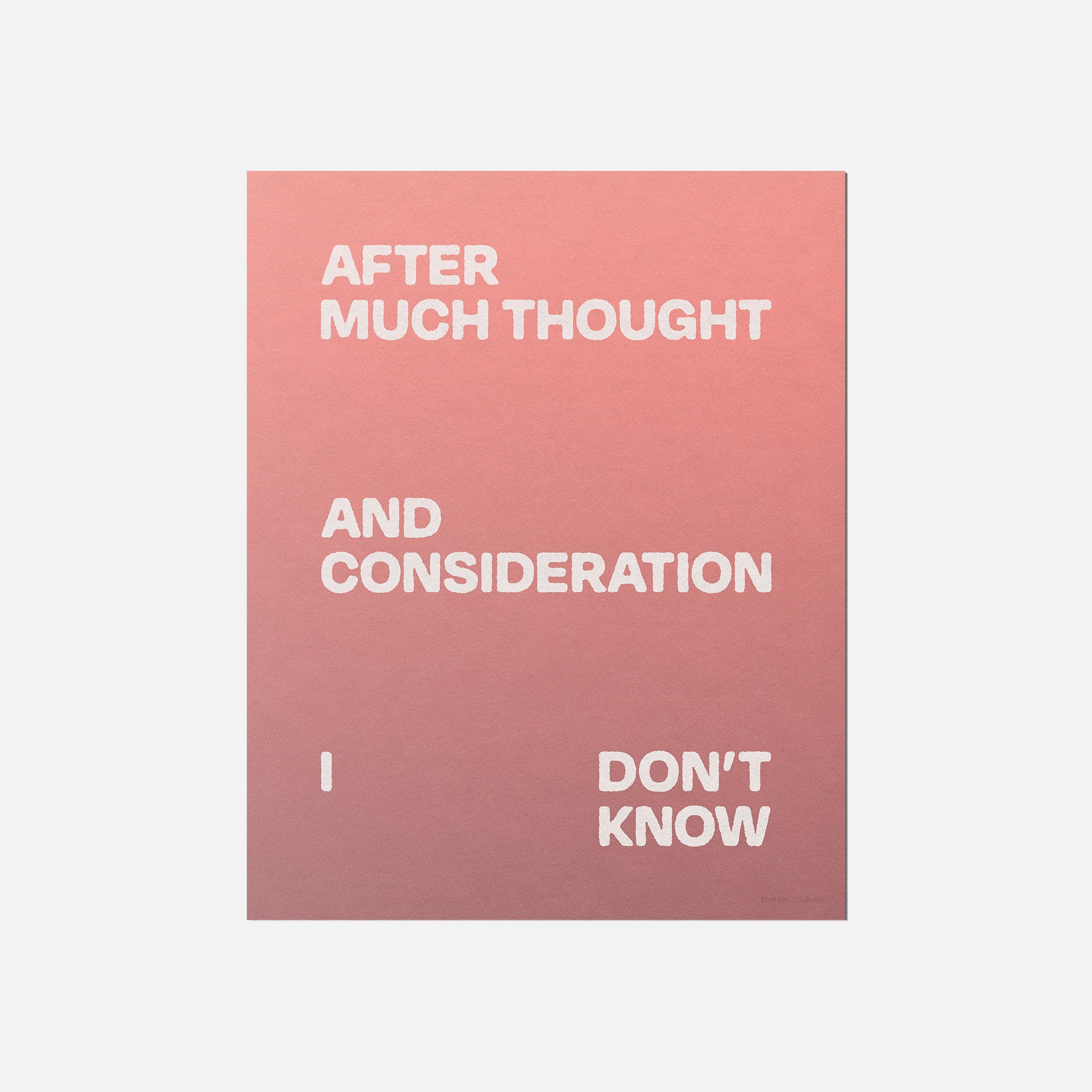 CONSIDERATION PRINT