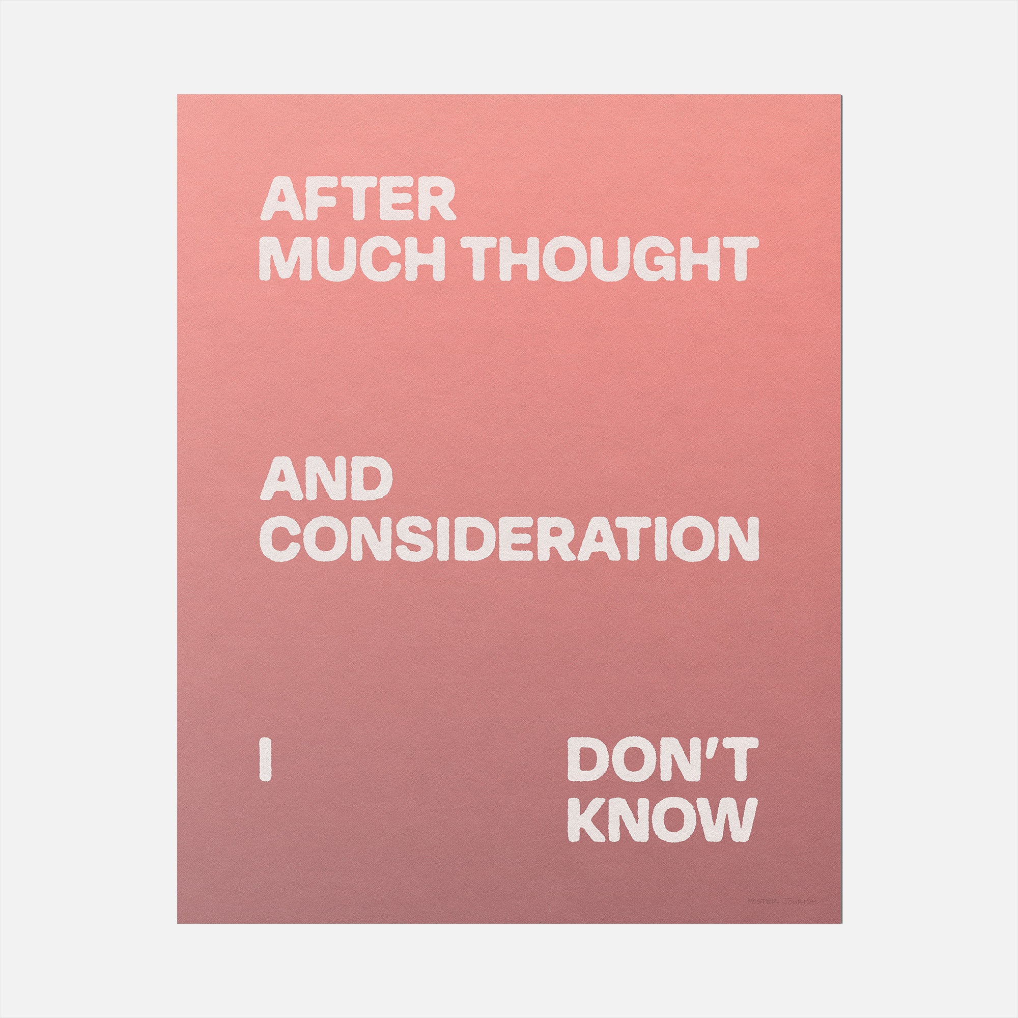 CONSIDERATION PRINT