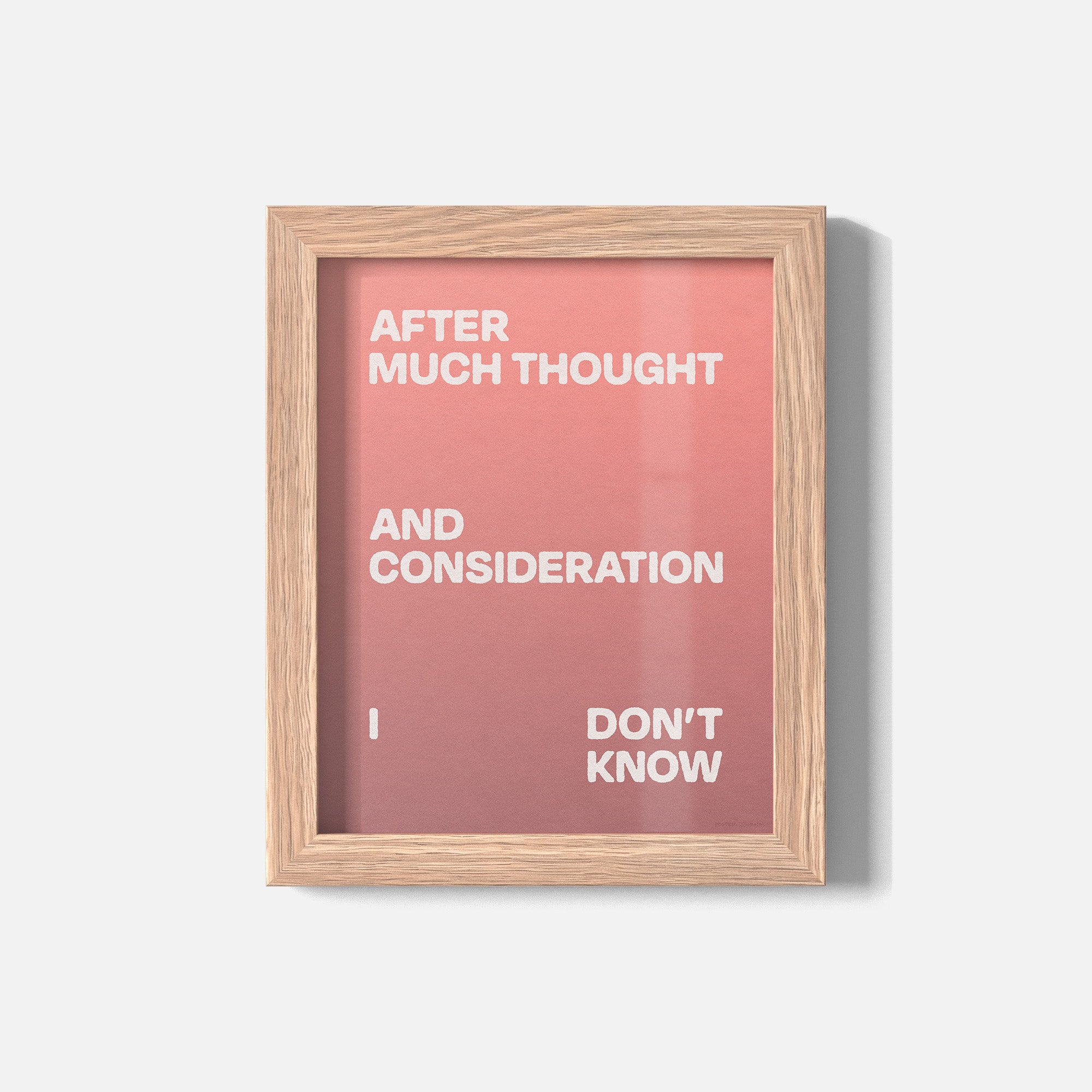 CONSIDERATION PRINT