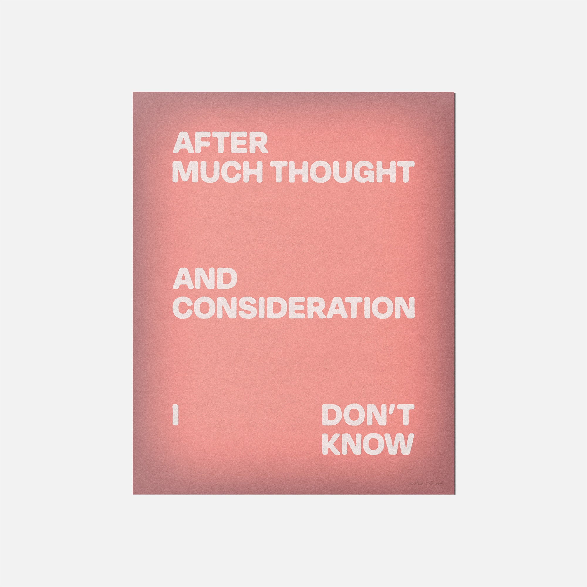 CONSIDERATION PRINT