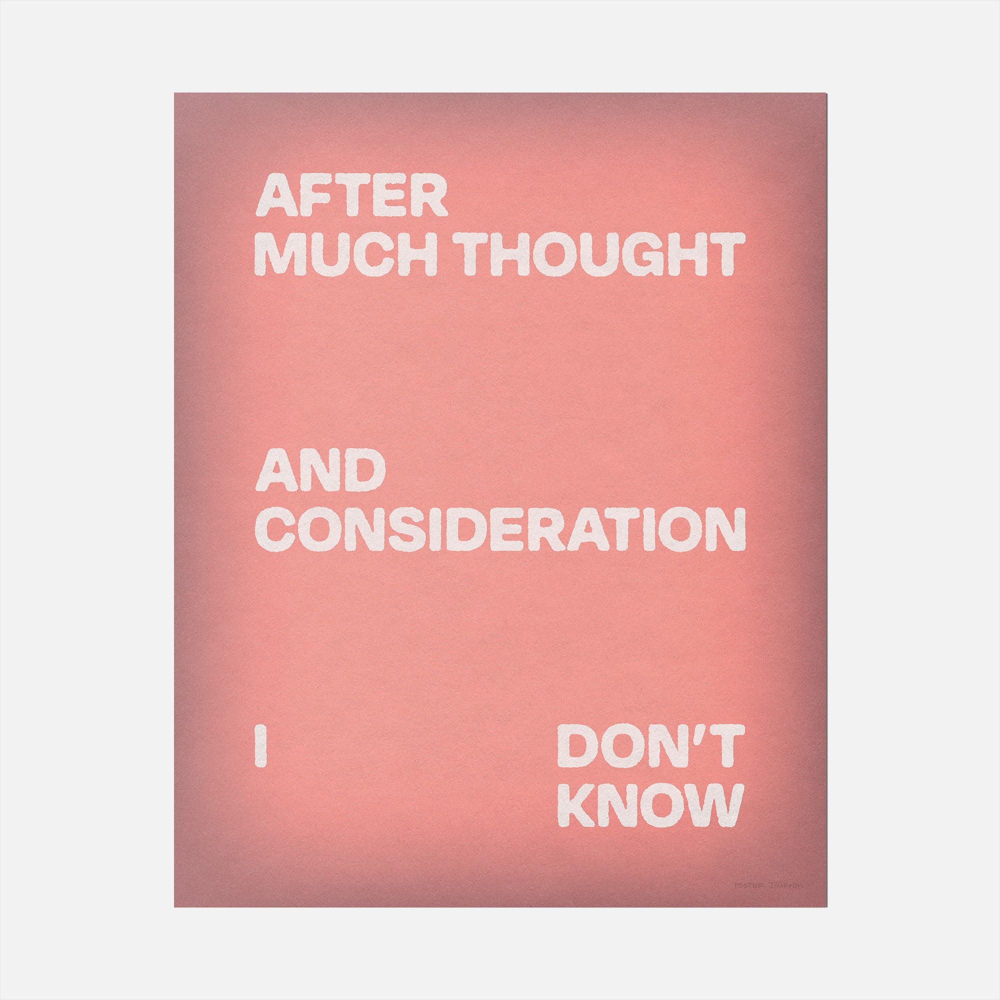 CONSIDERATION PRINT