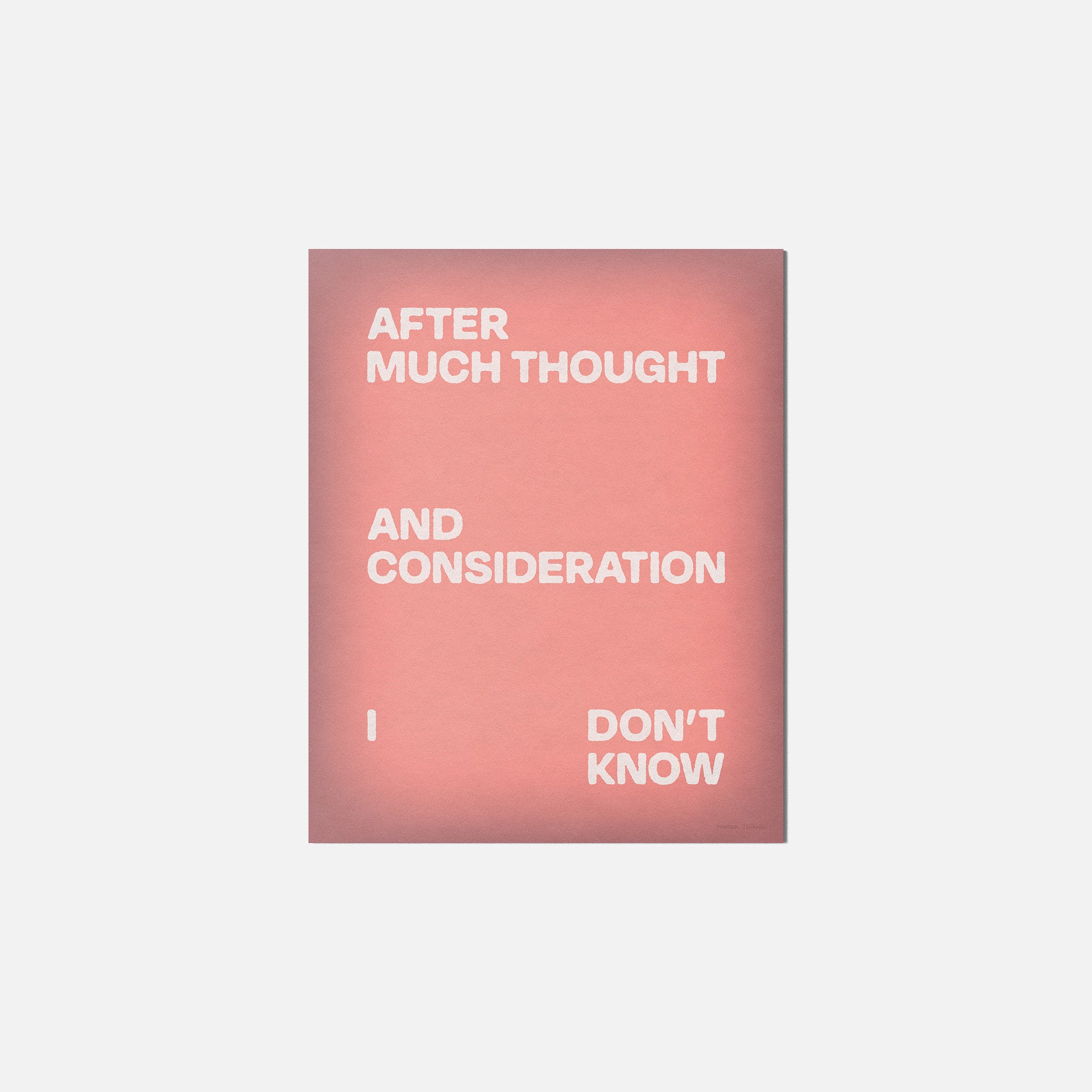 CONSIDERATION PRINT
