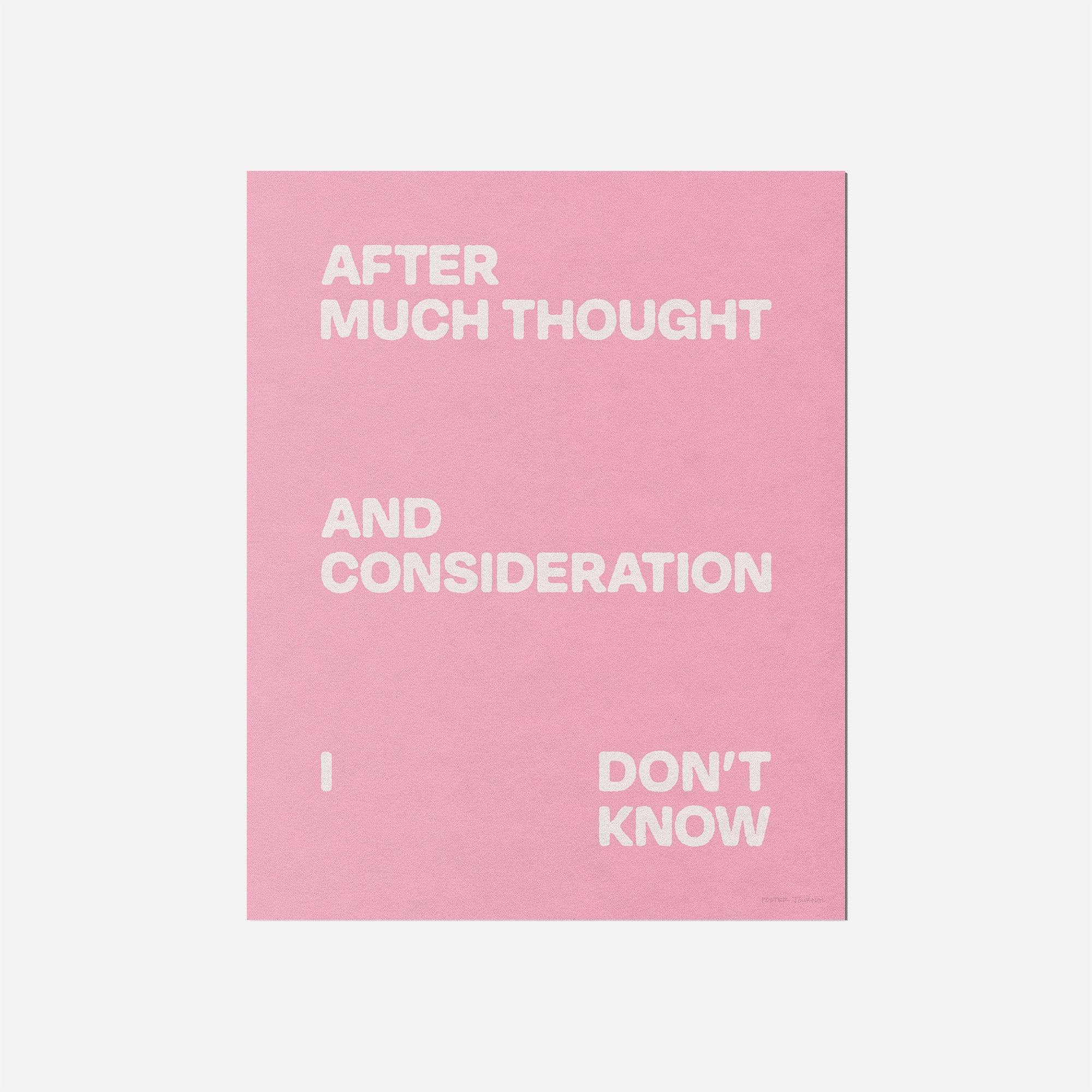 CONSIDERATION PRINT