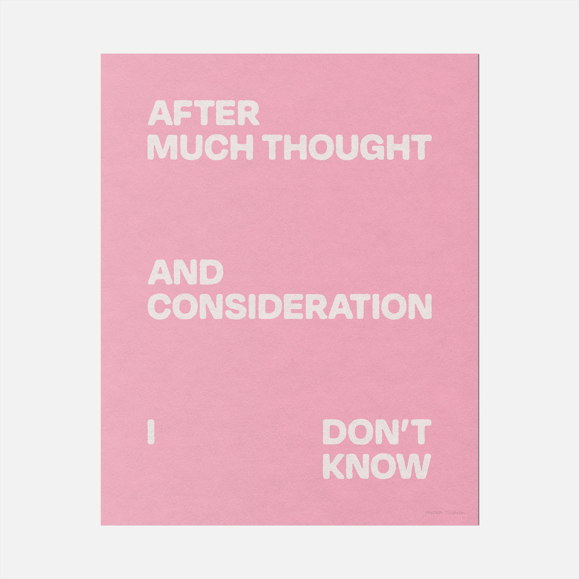 CONSIDERATION PRINT