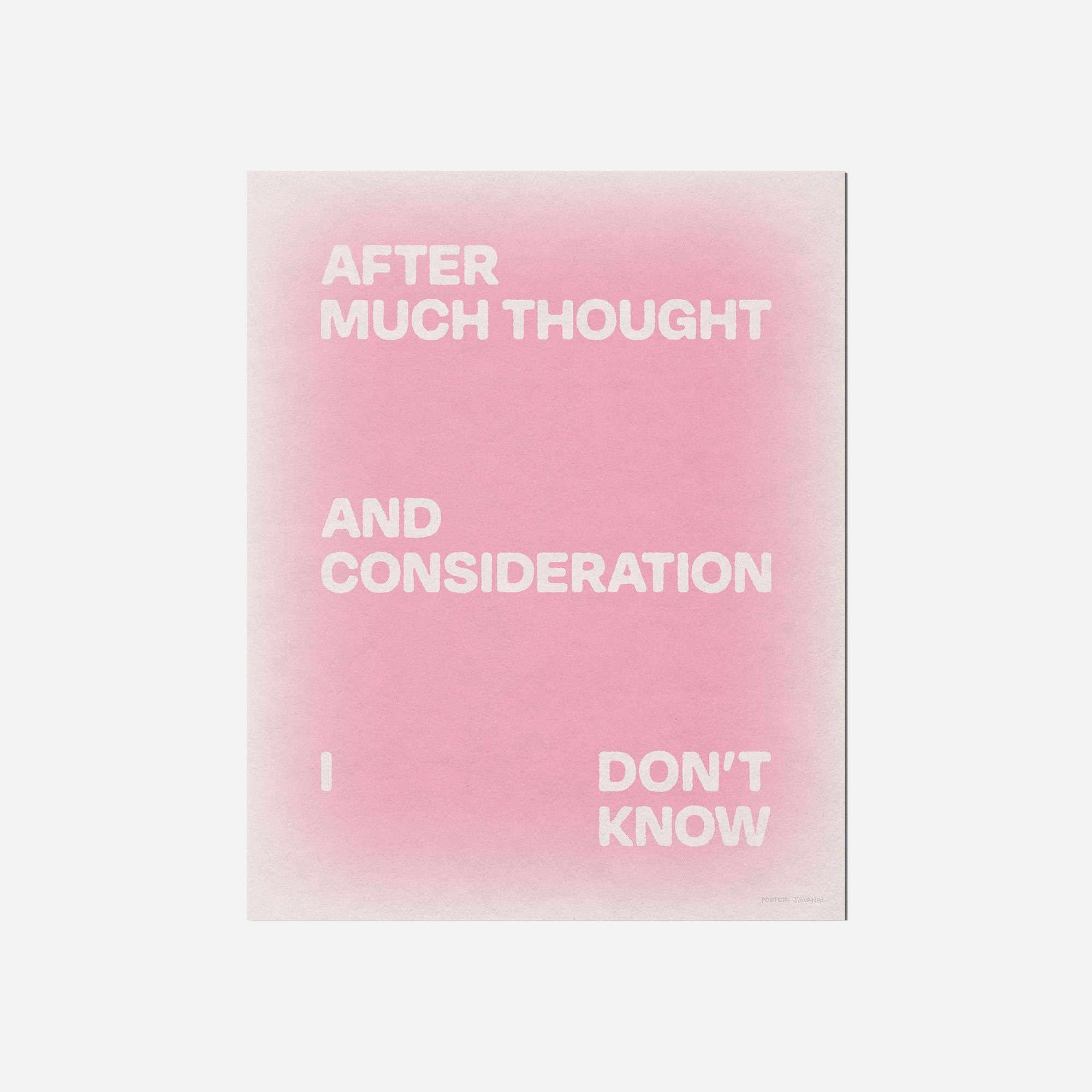 CONSIDERATION PRINT