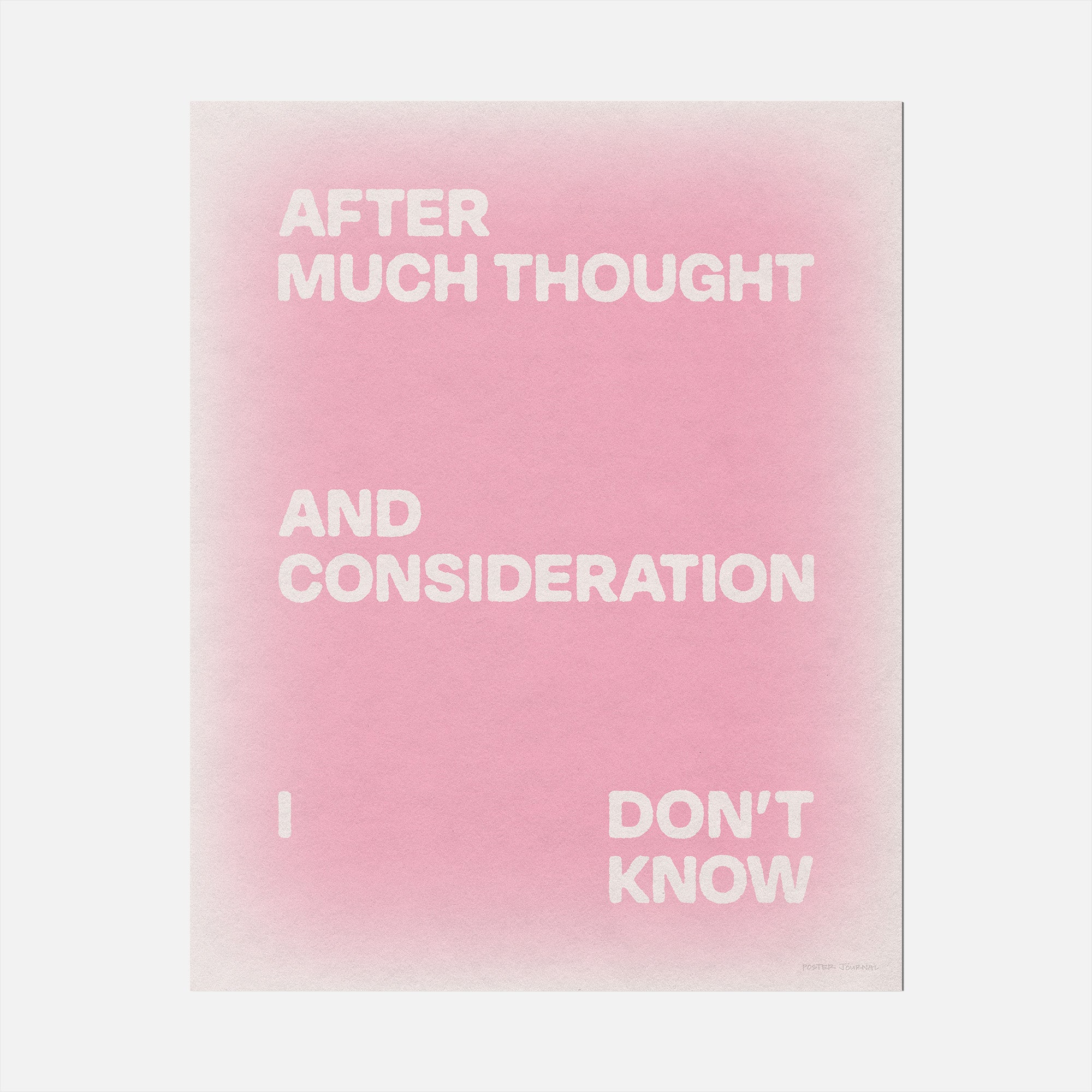 CONSIDERATION PRINT
