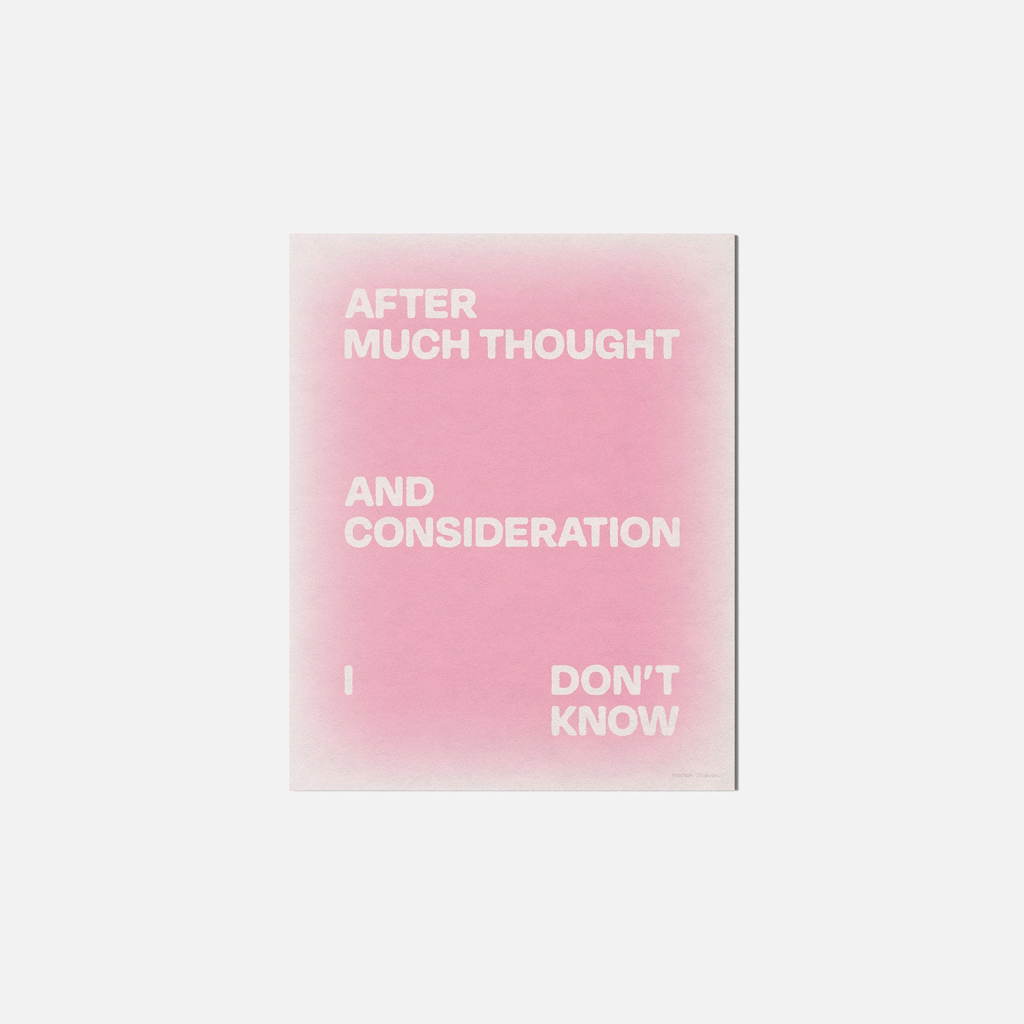 CONSIDERATION PRINT