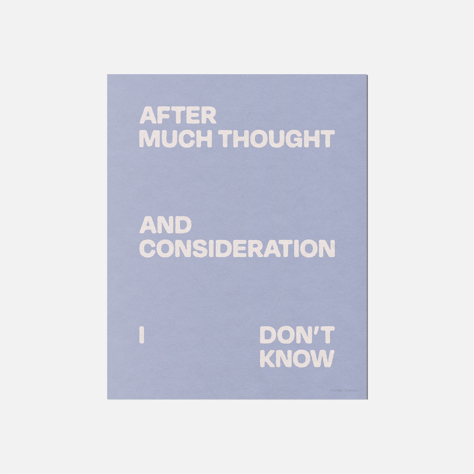 CONSIDERATION PRINT