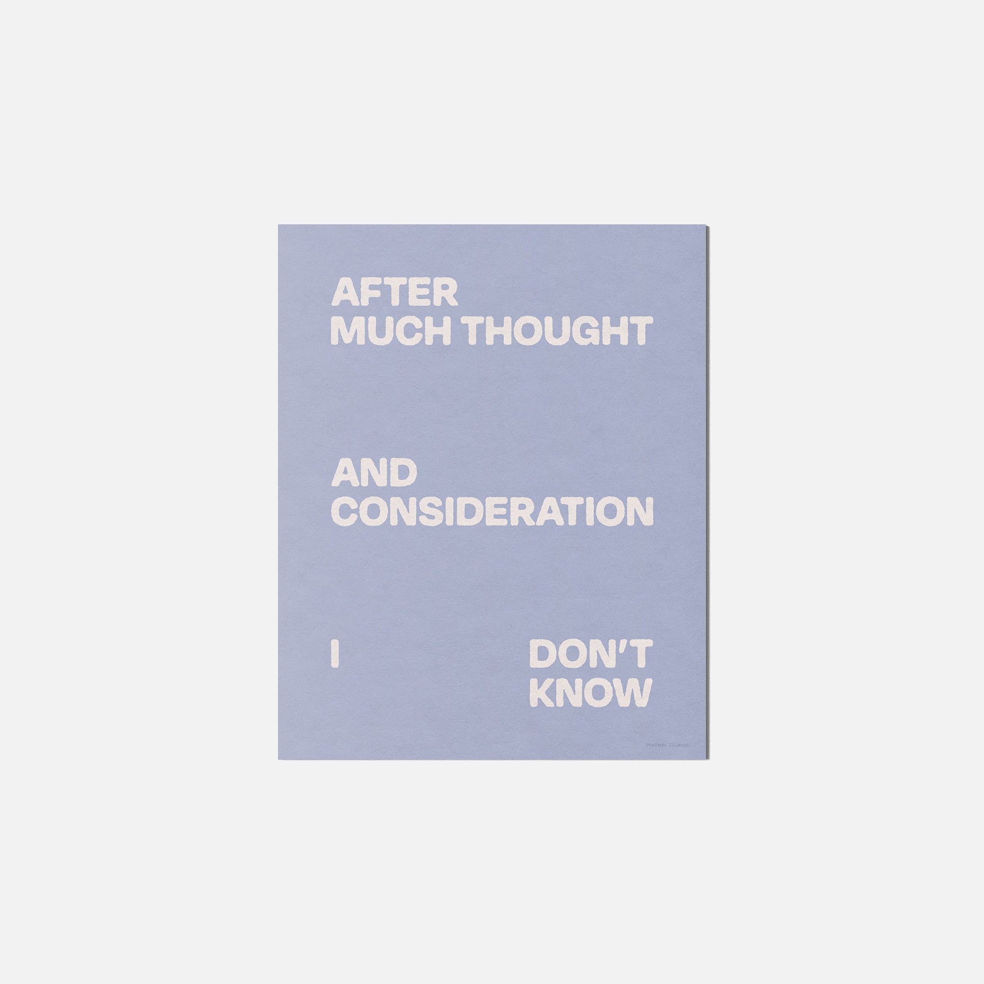 CONSIDERATION PRINT