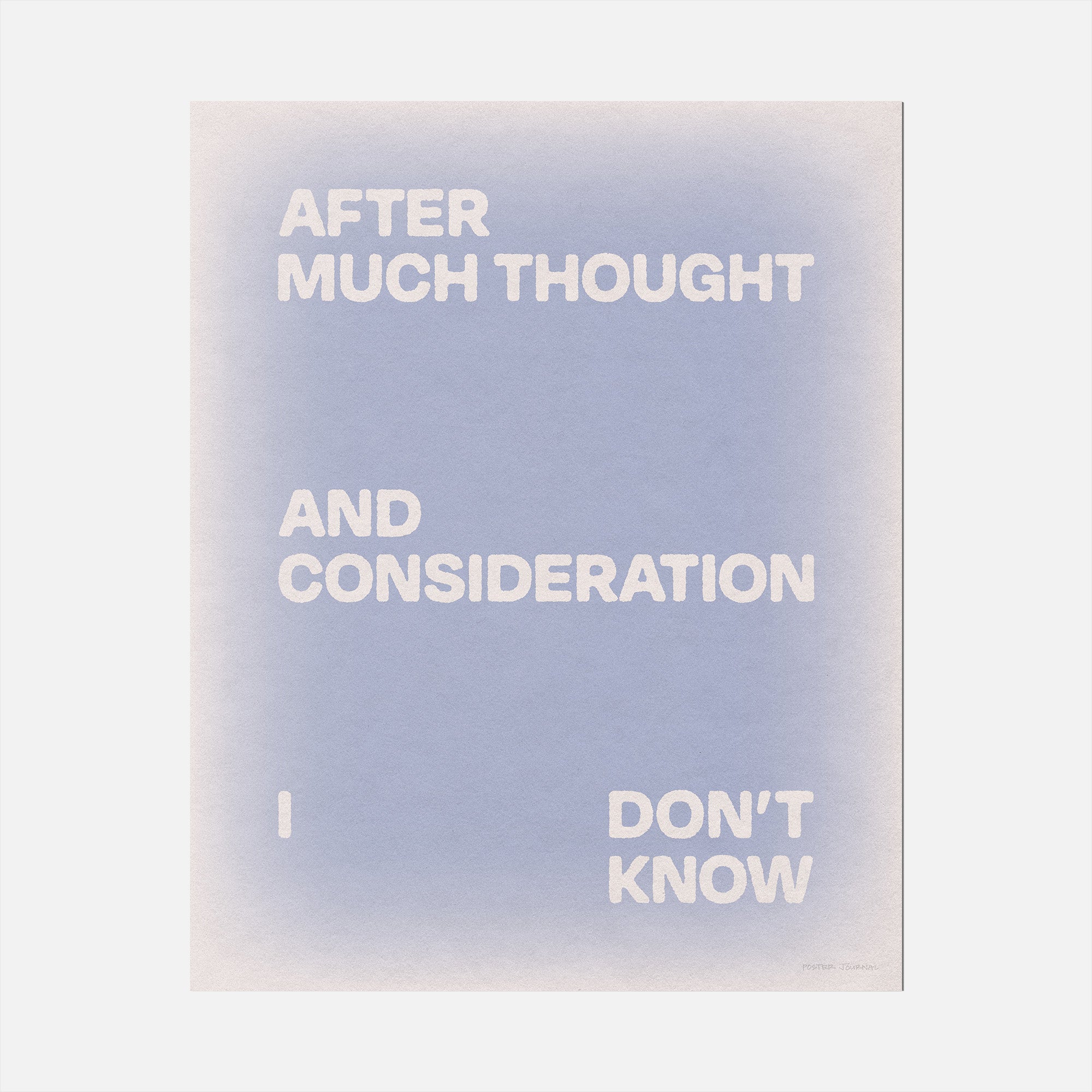 CONSIDERATION PRINT