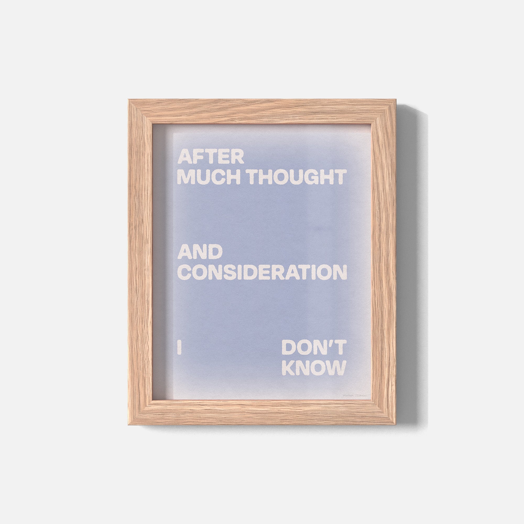 CONSIDERATION PRINT