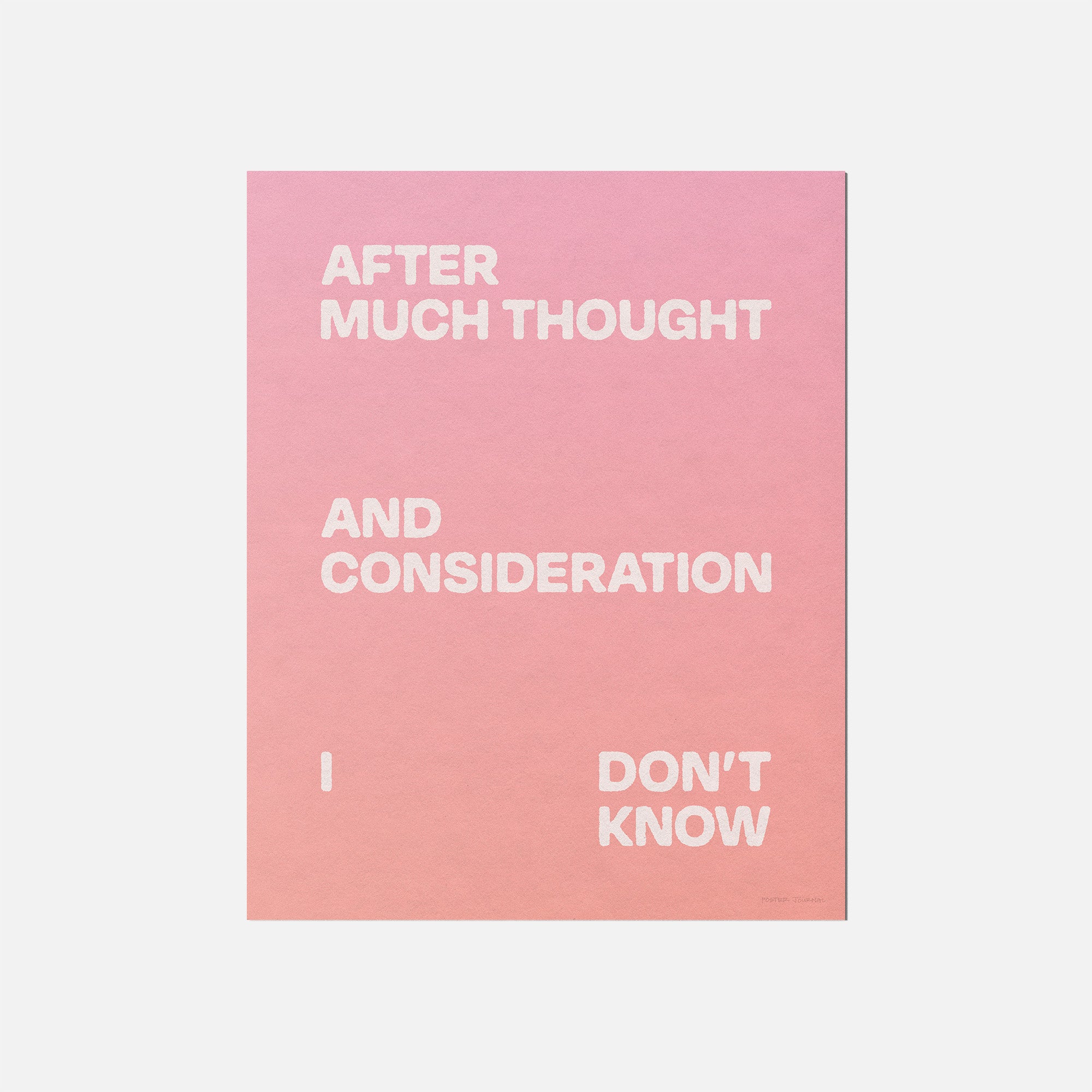 CONSIDERATION PRINT