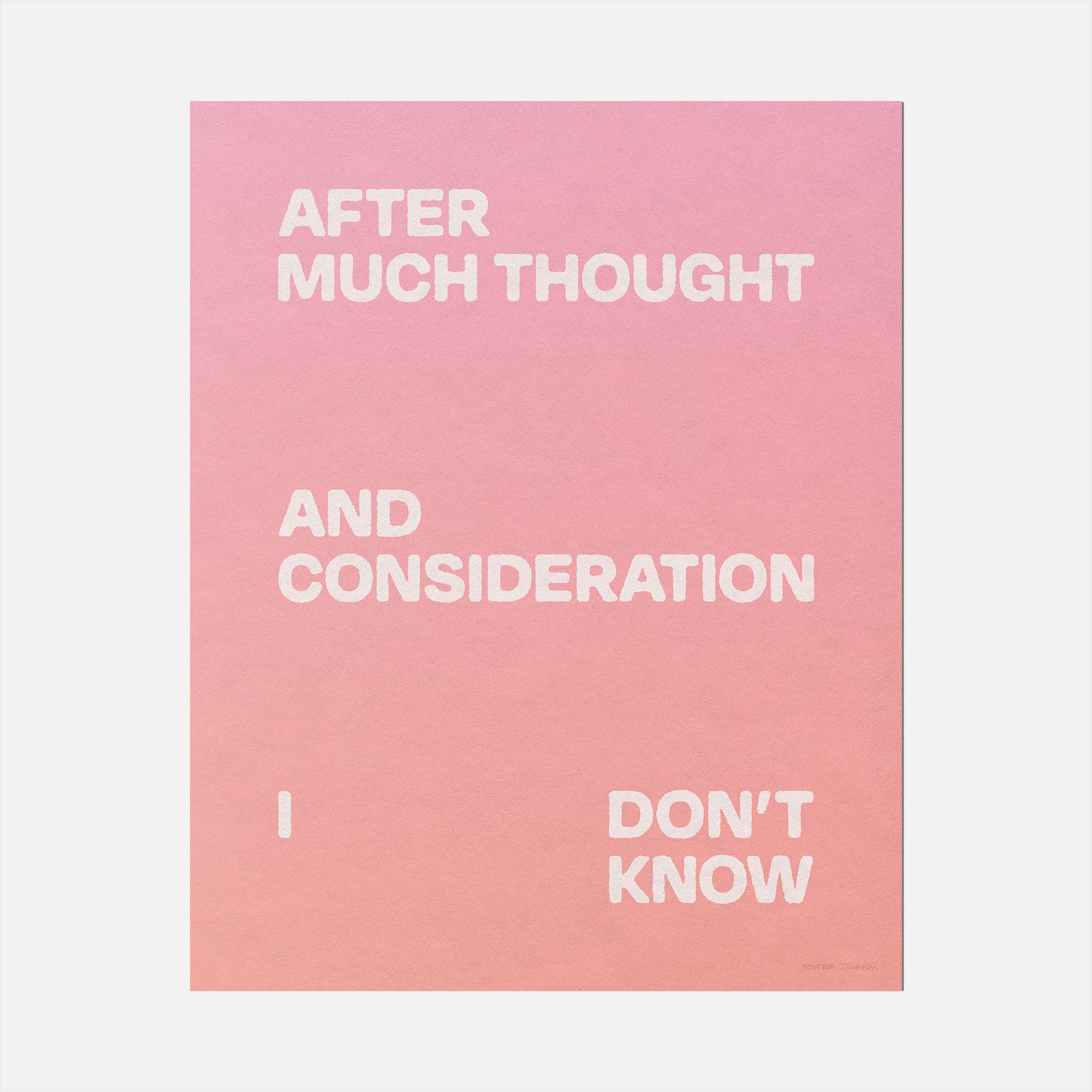 CONSIDERATION PRINT