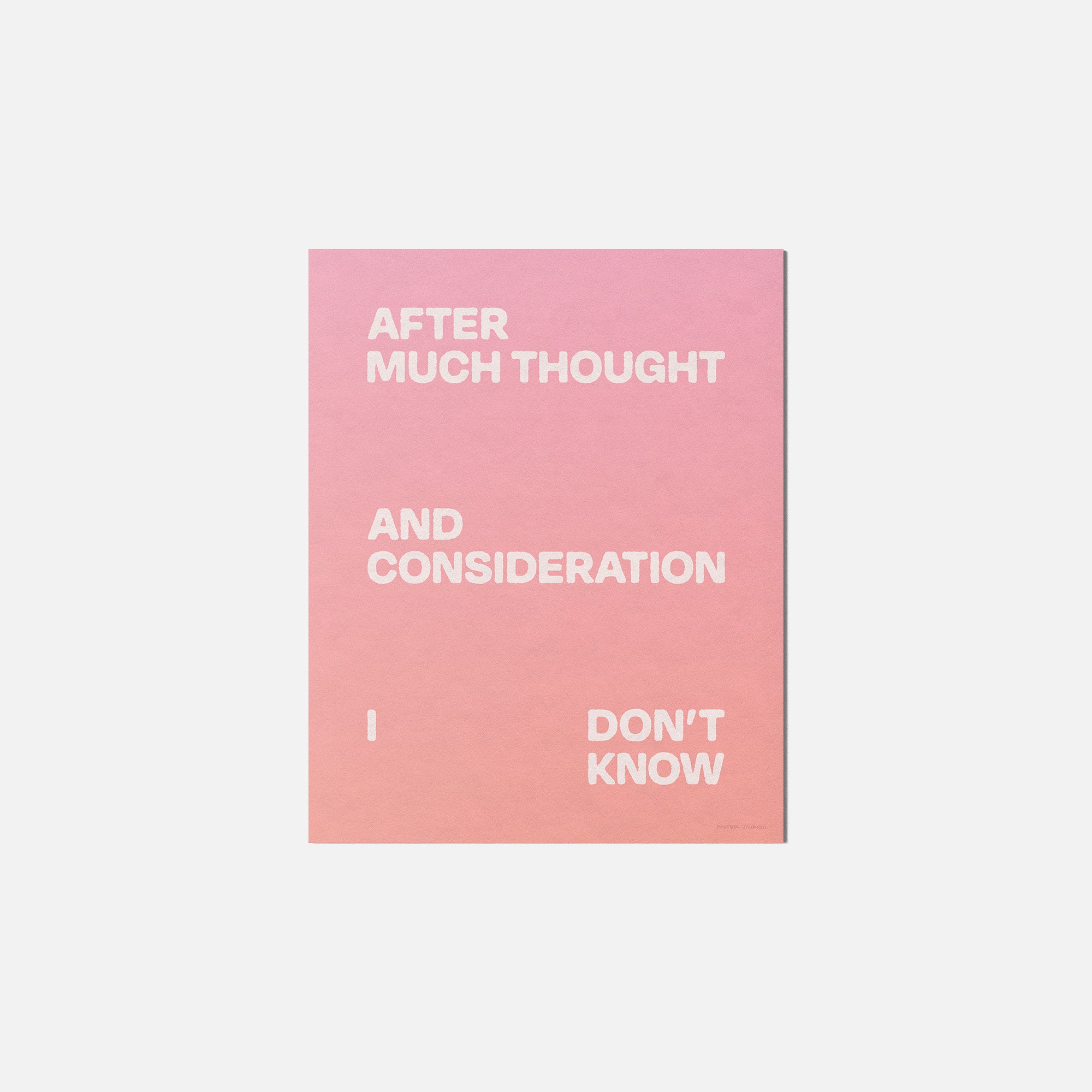 CONSIDERATION PRINT