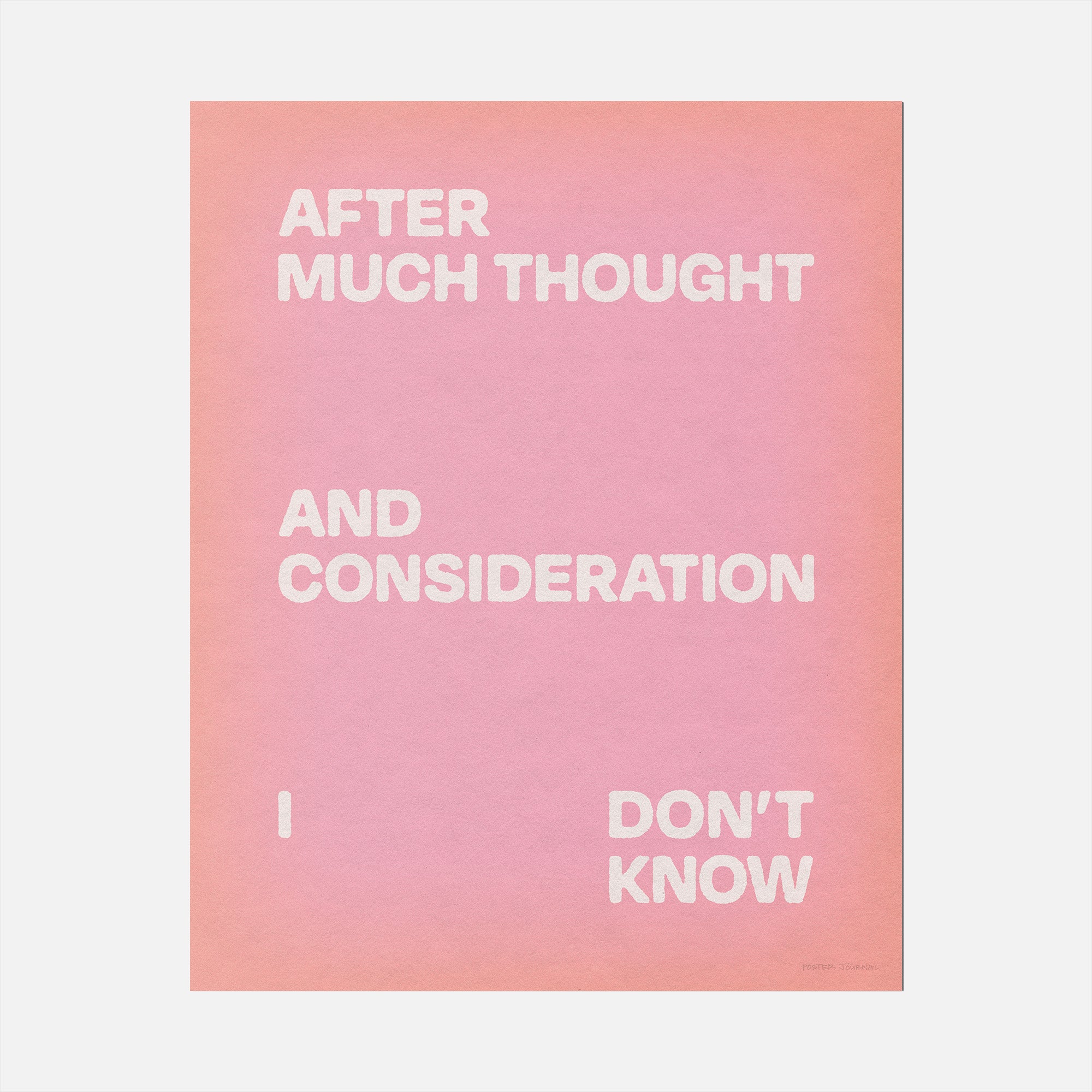 CONSIDERATION PRINT