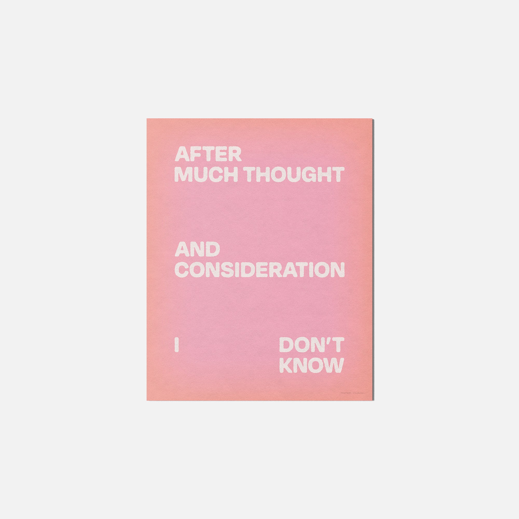 CONSIDERATION PRINT