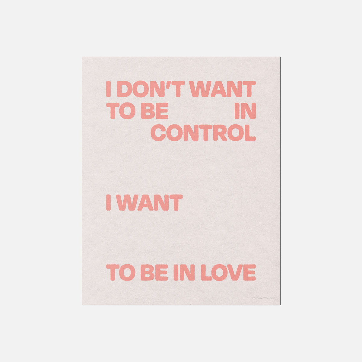 CONTROL PRINT