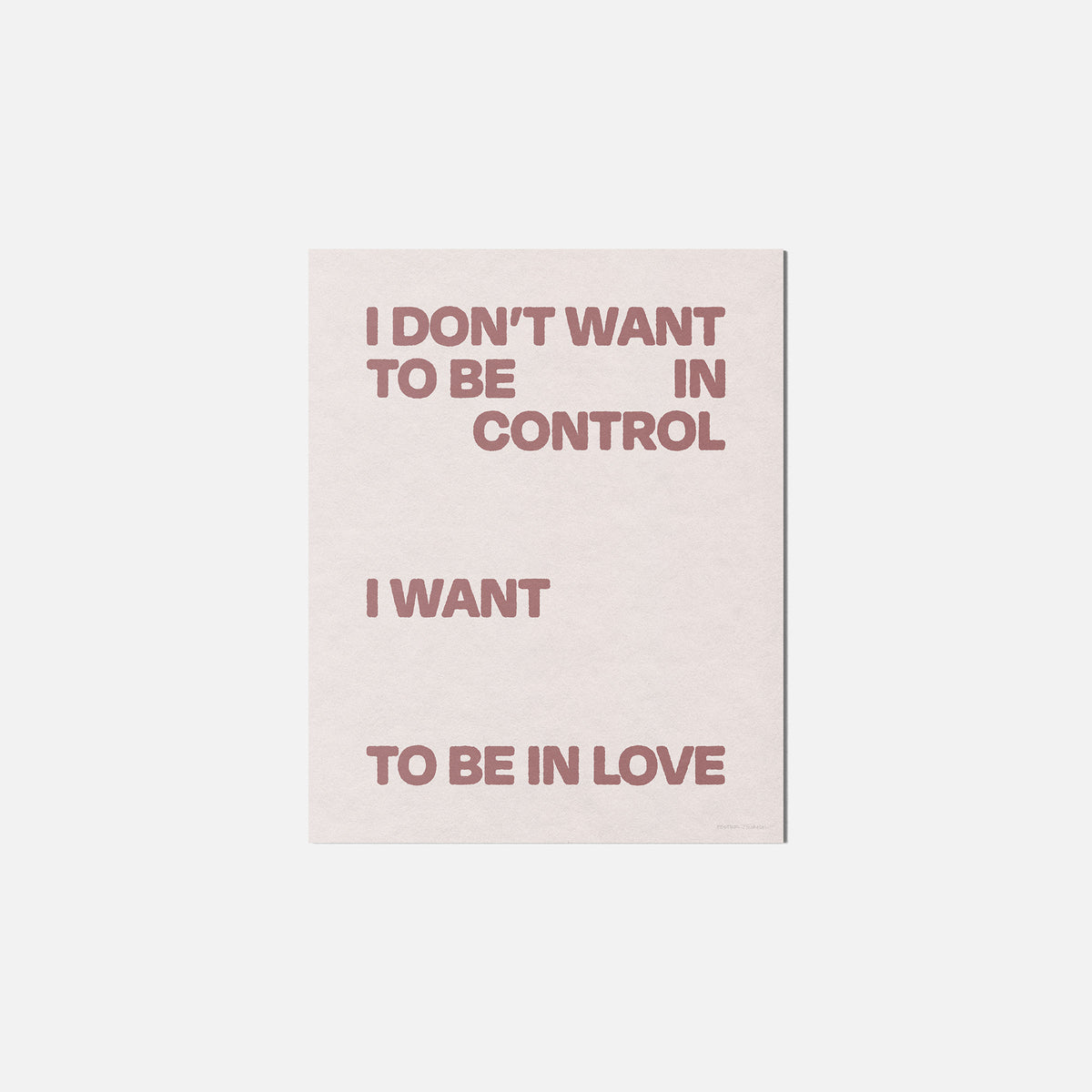 CONTROL PRINT