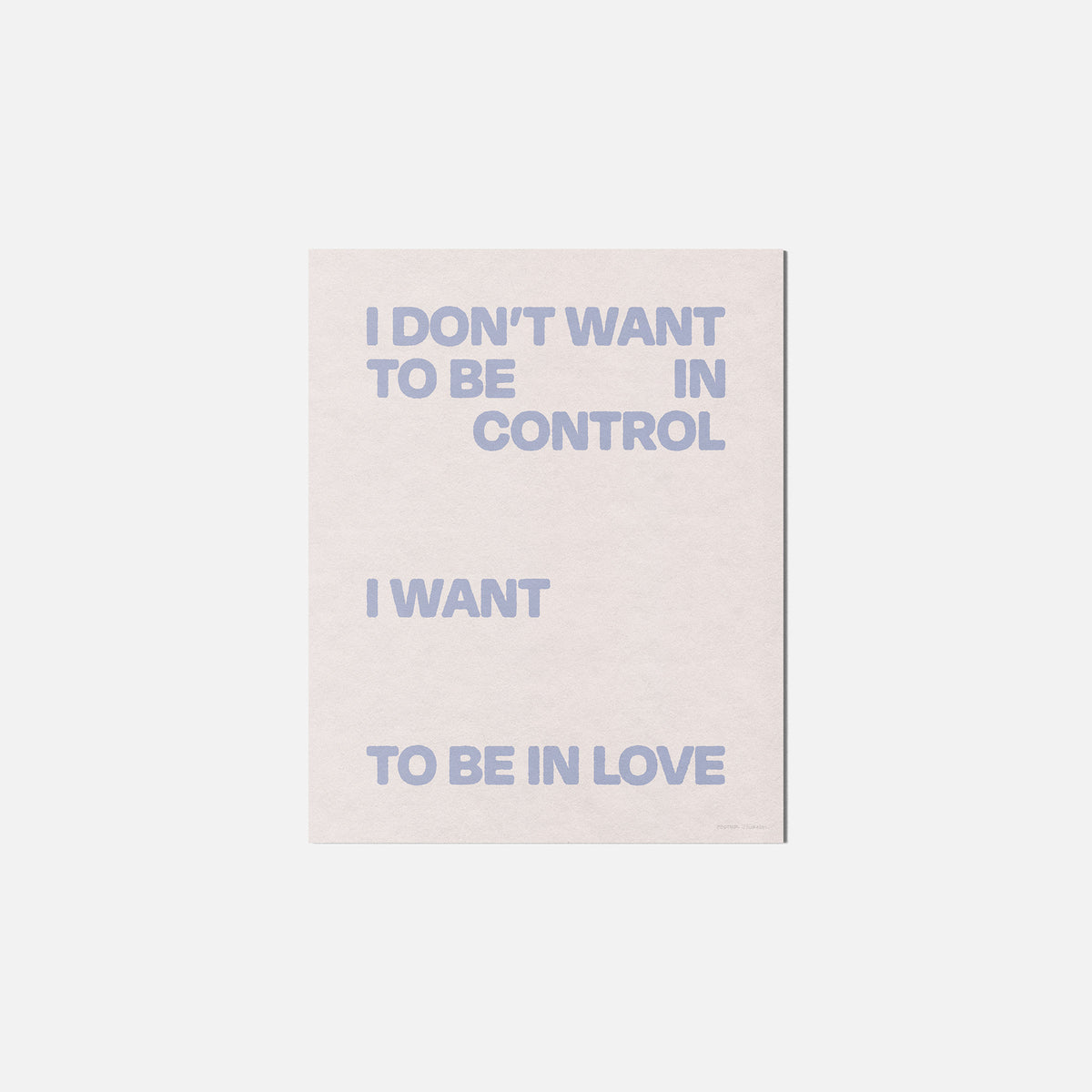 CONTROL PRINT