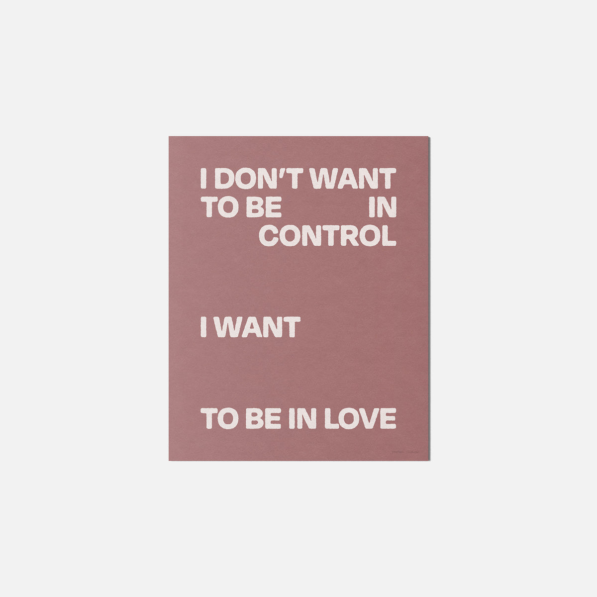 CONTROL PRINT