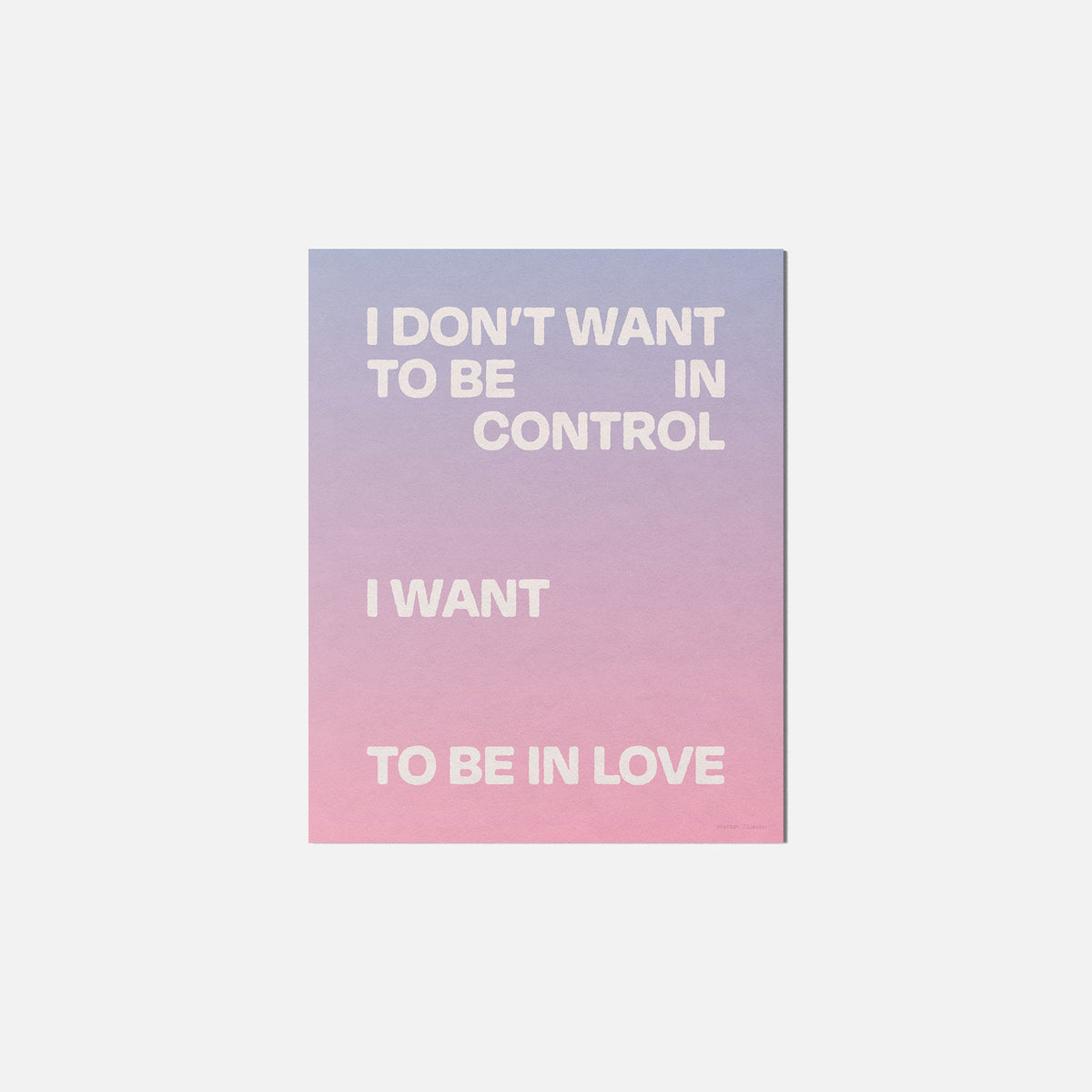 CONTROL PRINT