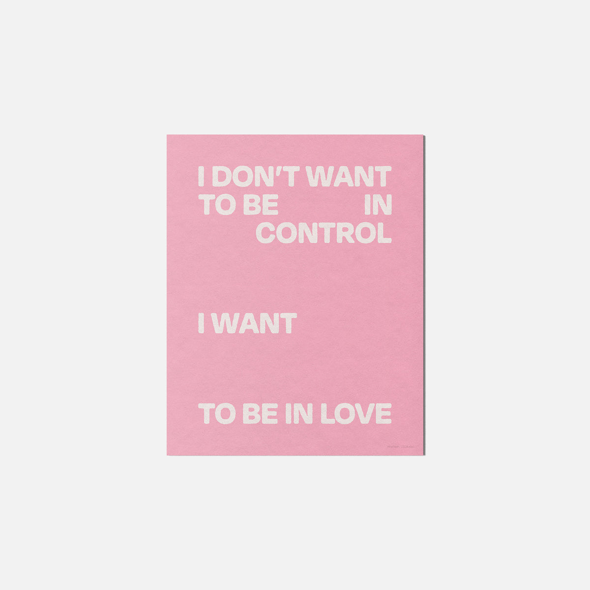 CONTROL PRINT