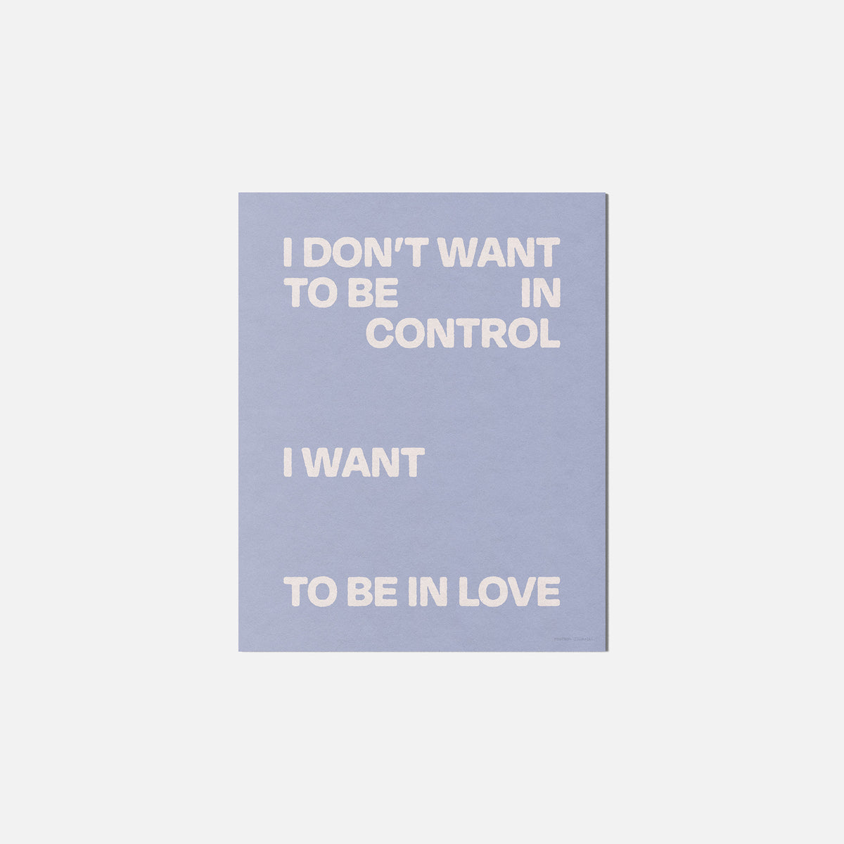 CONTROL PRINT