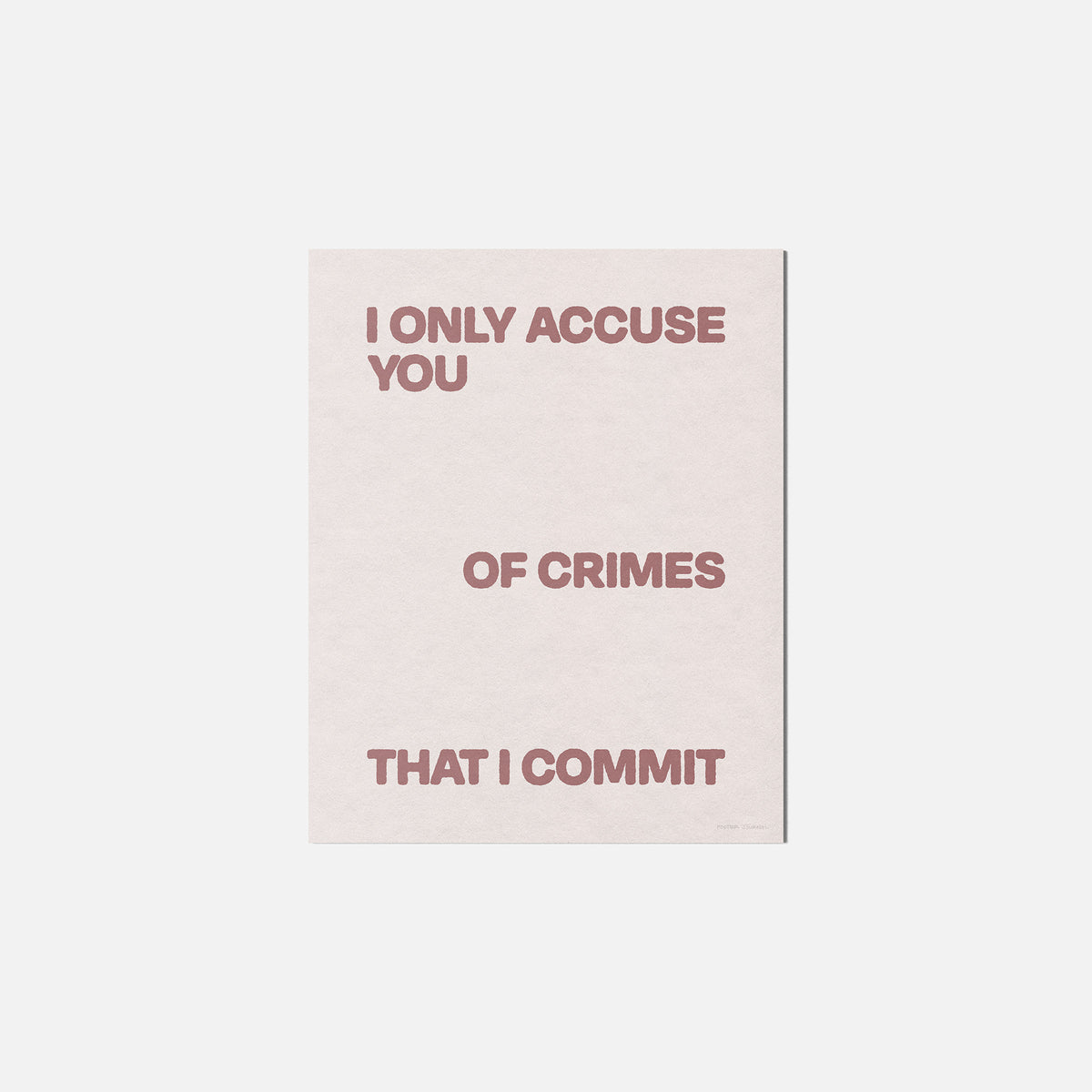 CRIMES PRINT