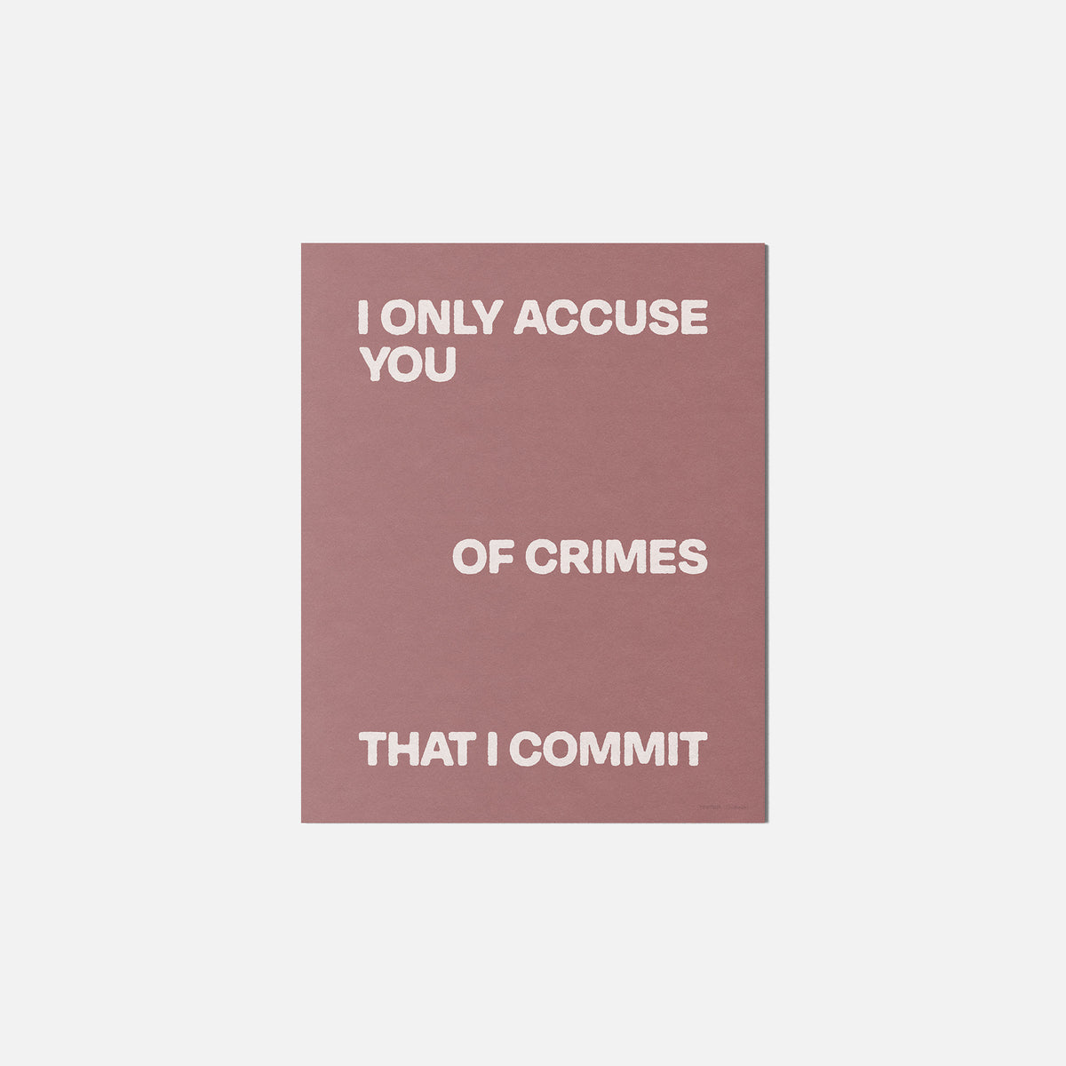 CRIMES PRINT