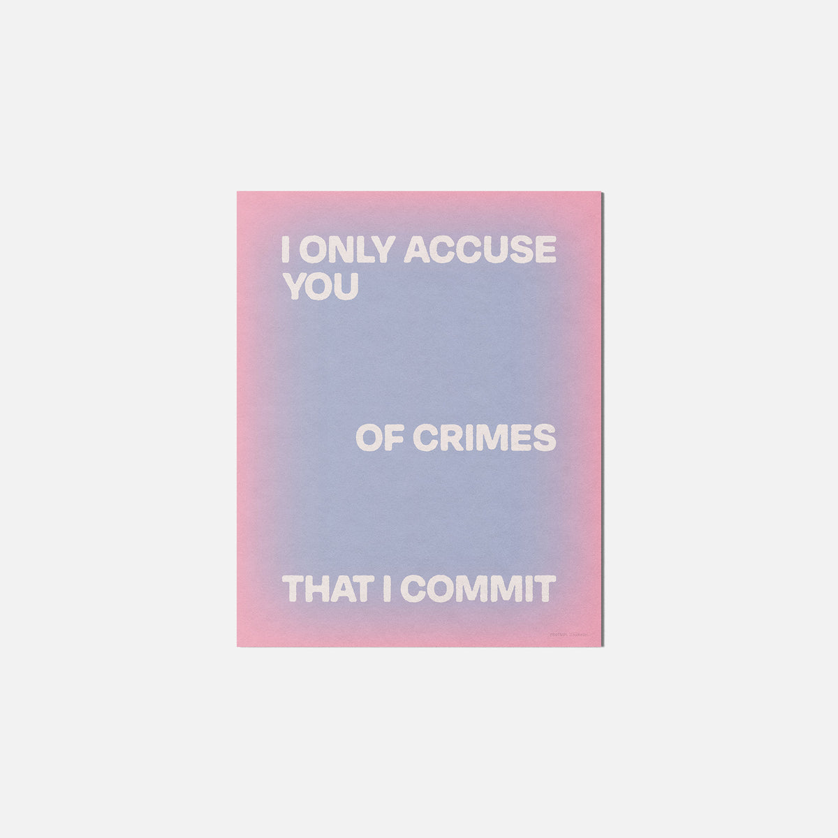 CRIMES PRINT