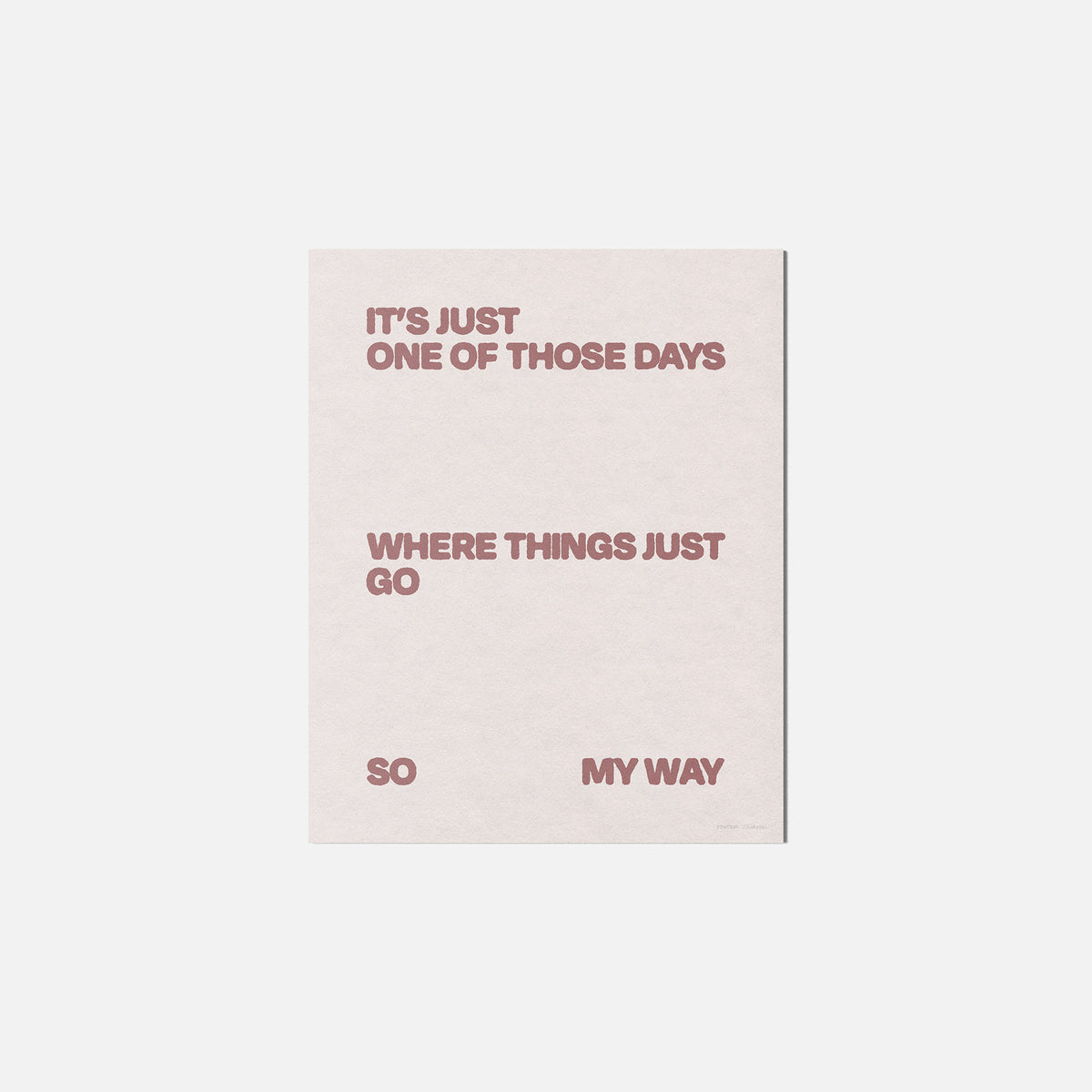 DAYS PRINT