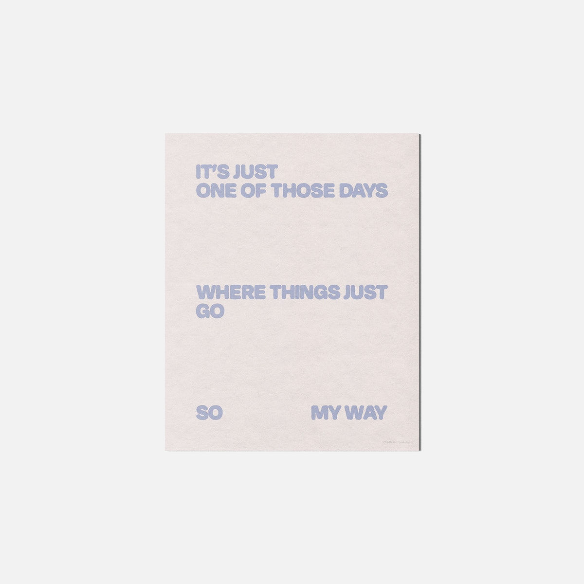 DAYS PRINT