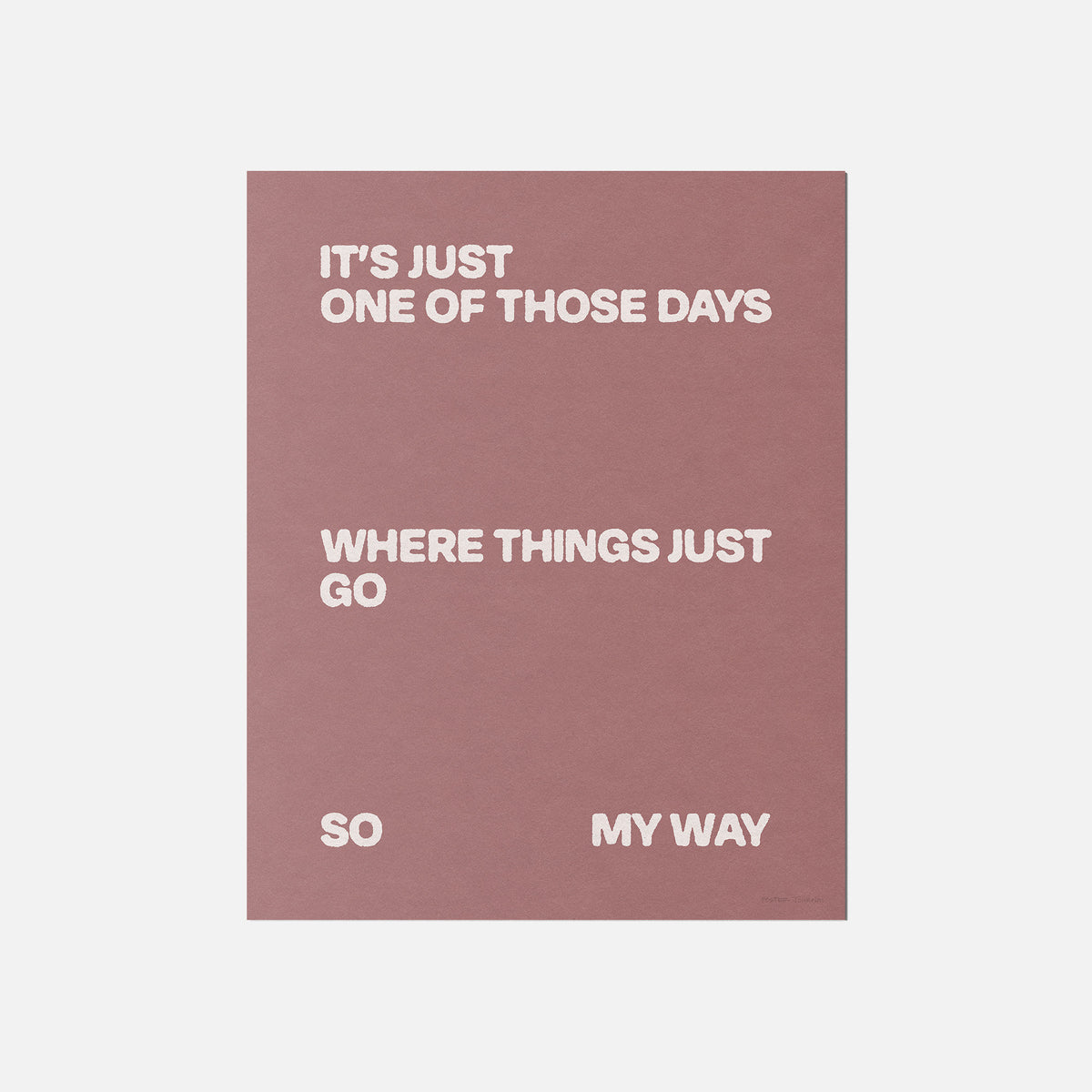 DAYS PRINT