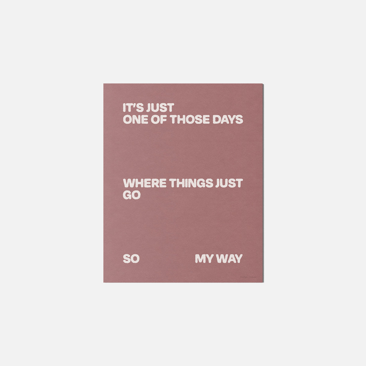 DAYS PRINT