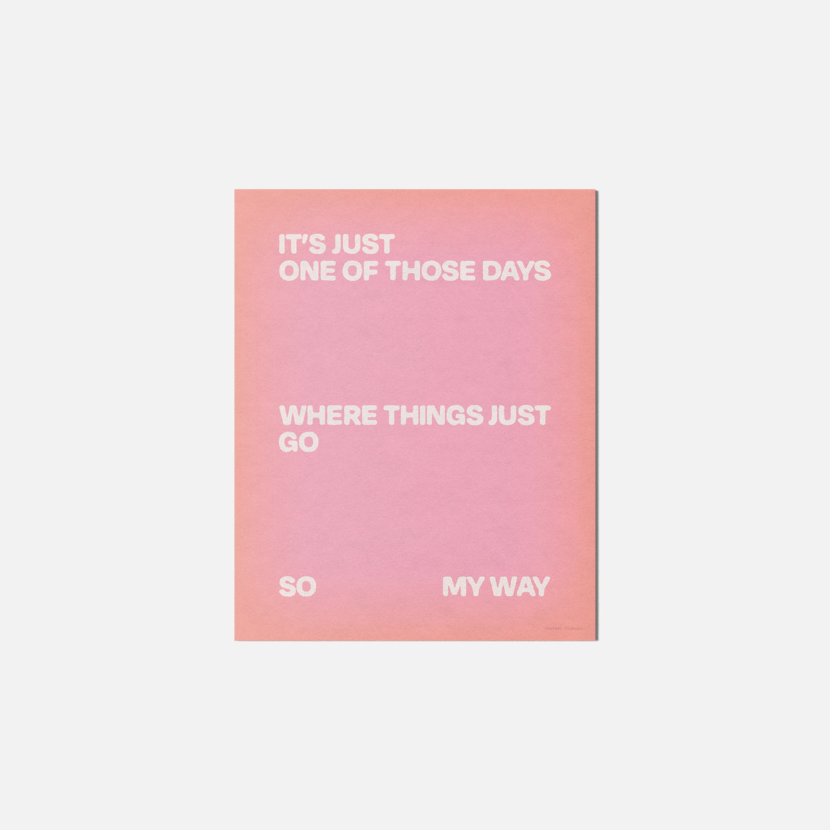 DAYS PRINT