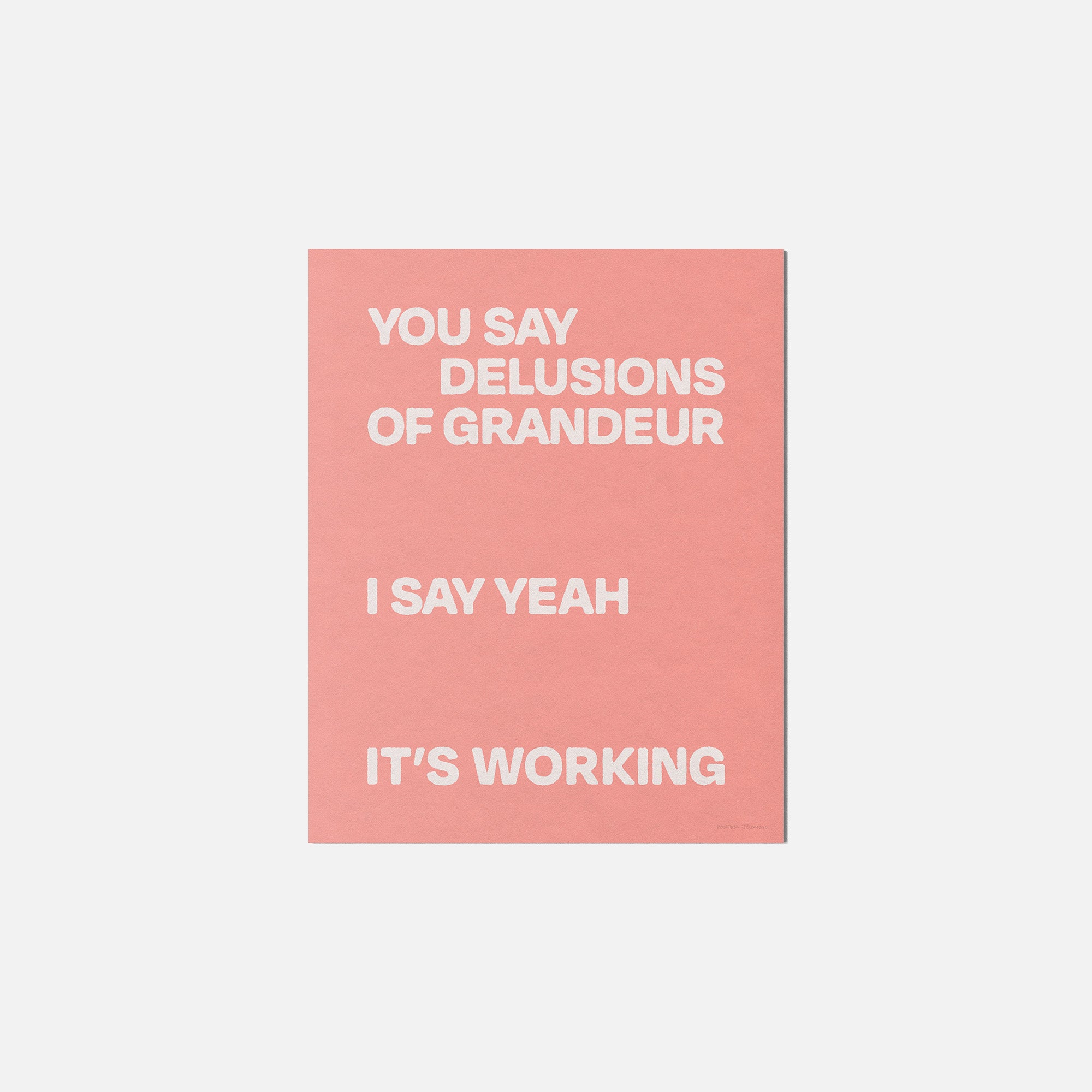 DELUSIONS PRINT