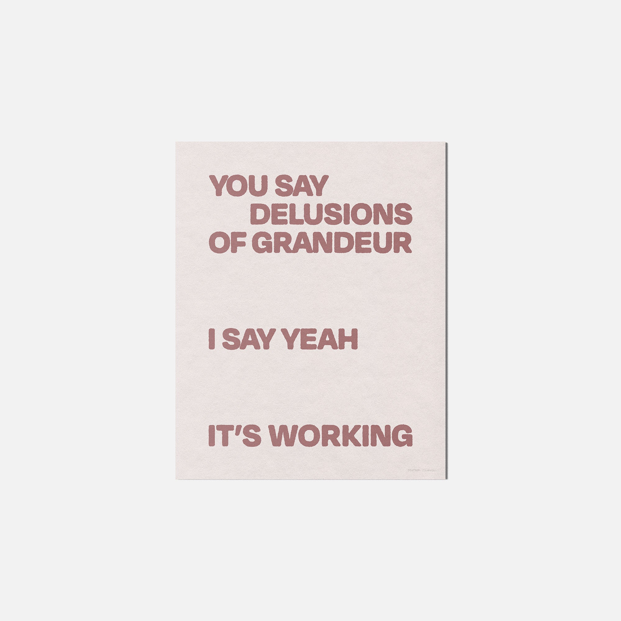 DELUSIONS PRINT