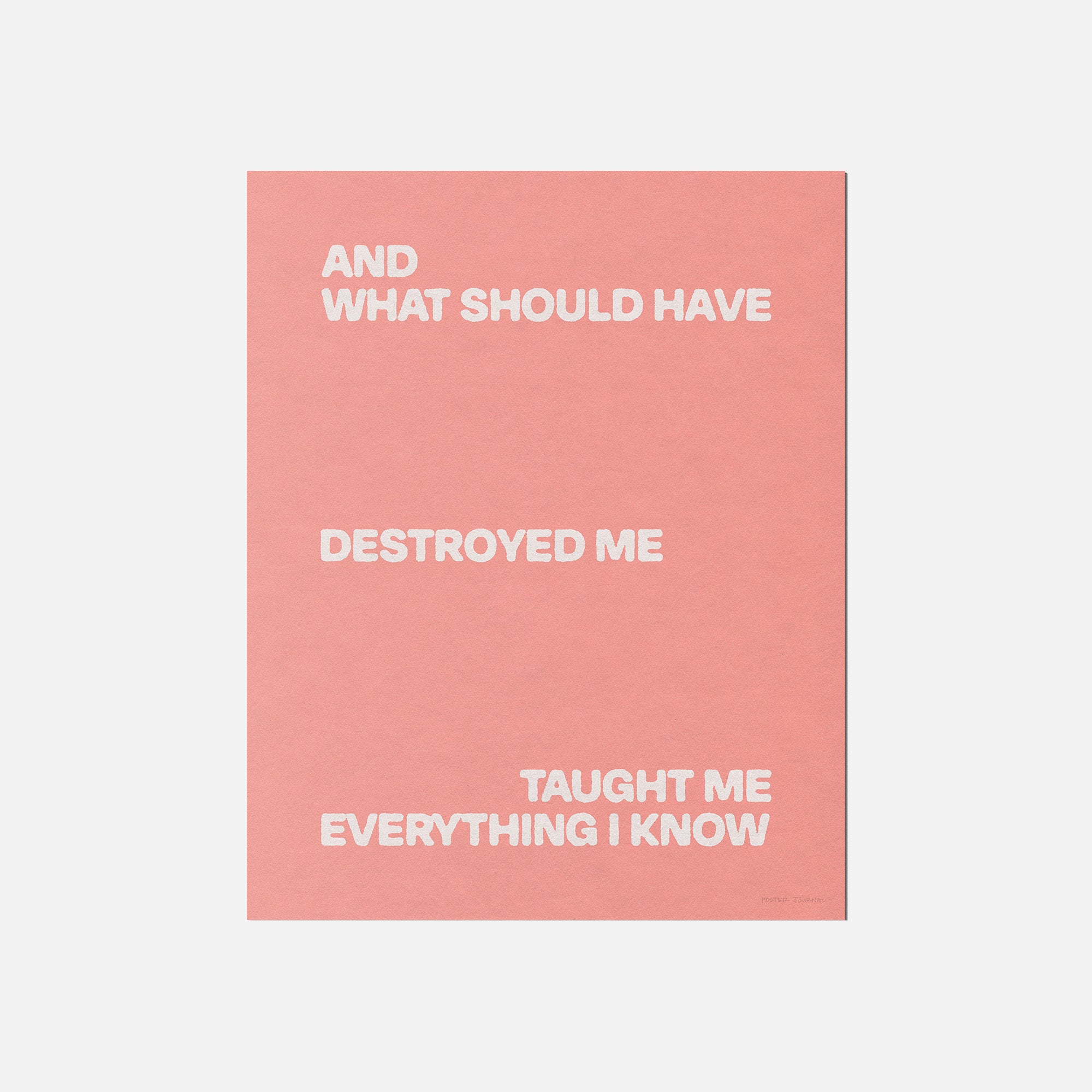 DESTROYED PRINT