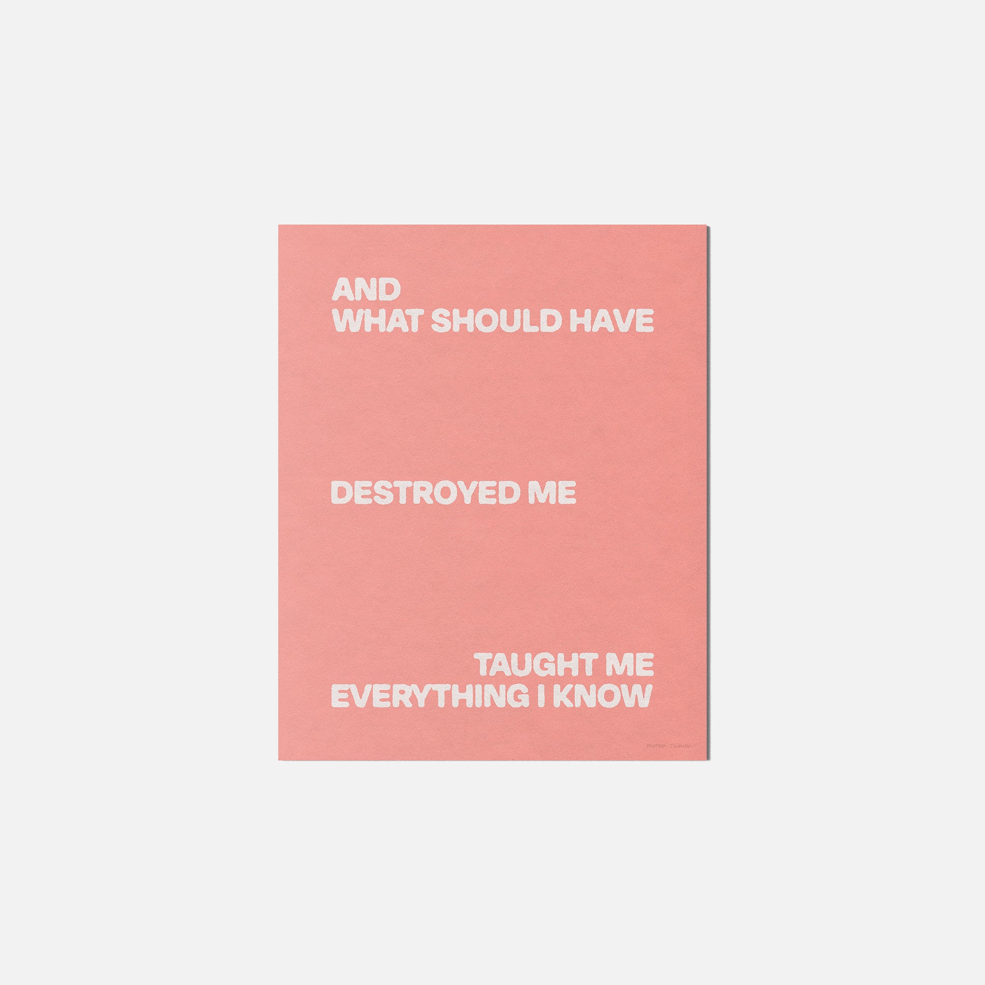 DESTROYED PRINT