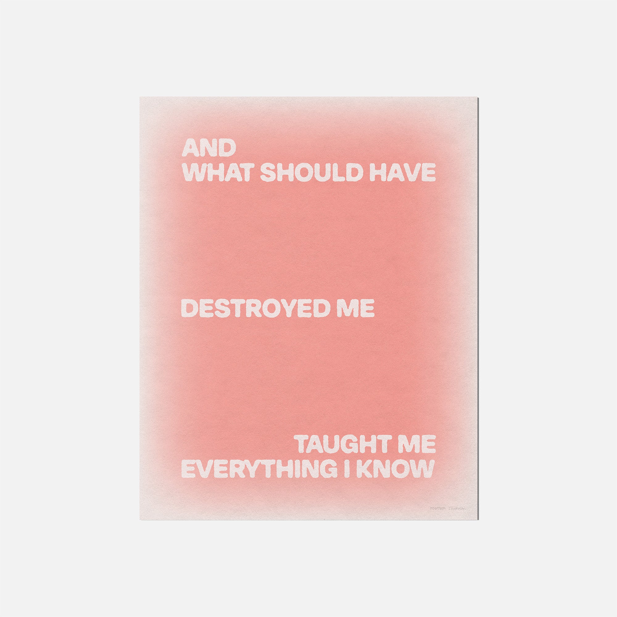 DESTROYED PRINT