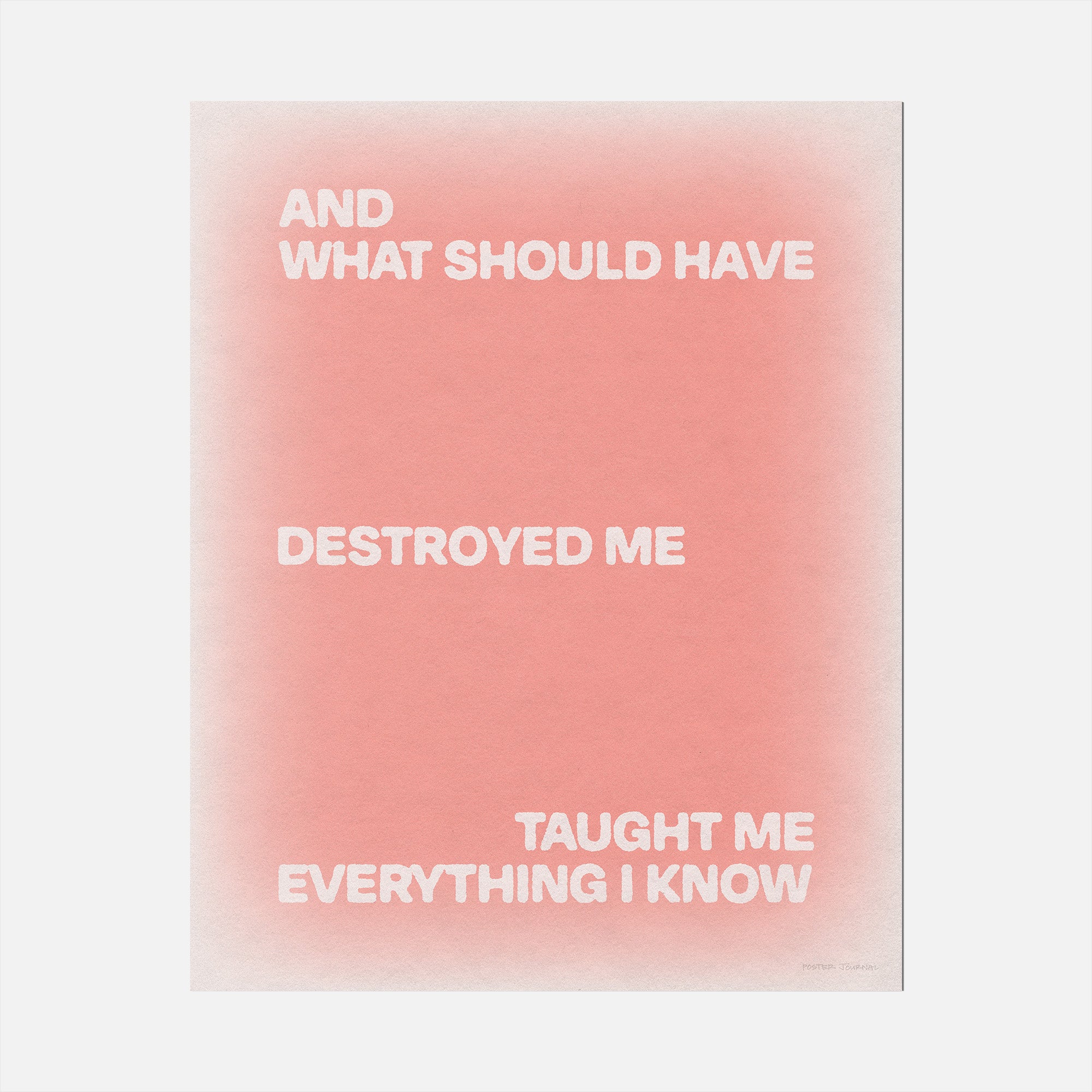 DESTROYED PRINT