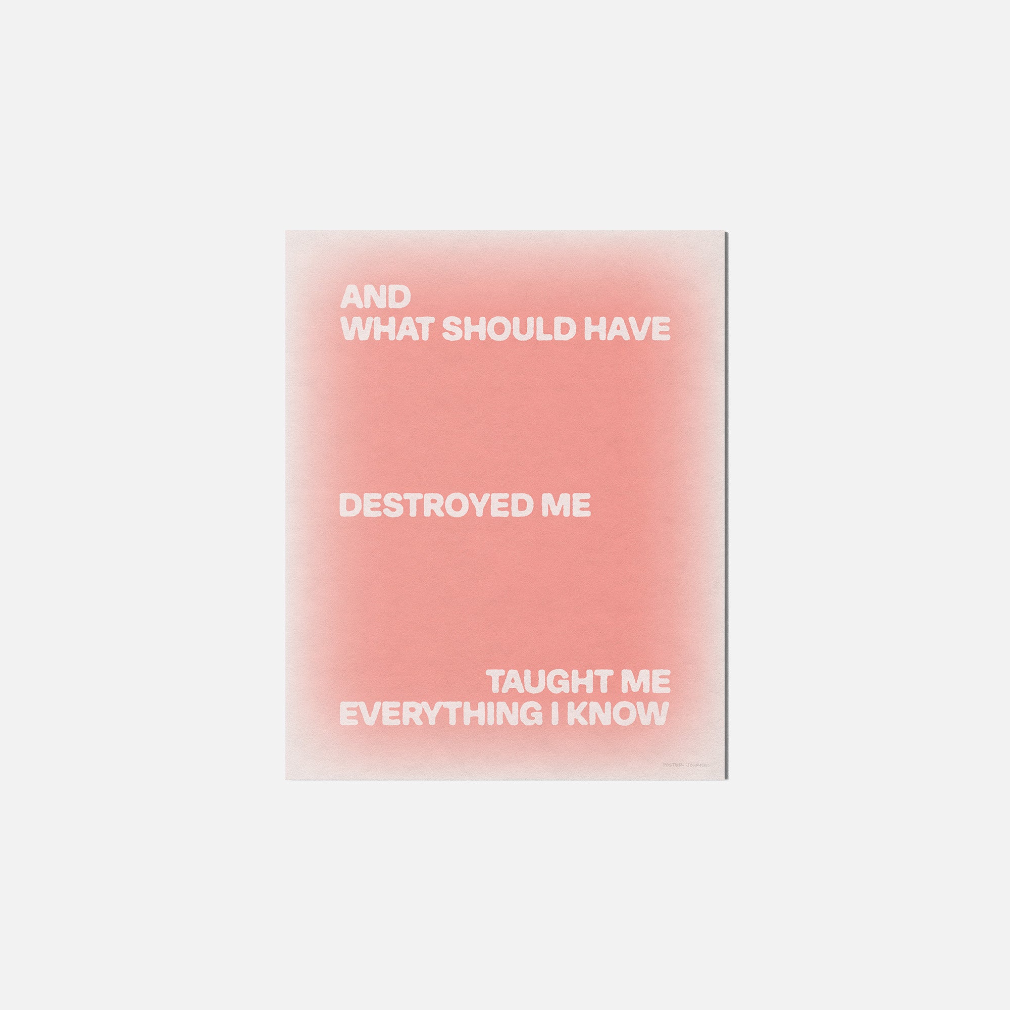 DESTROYED PRINT