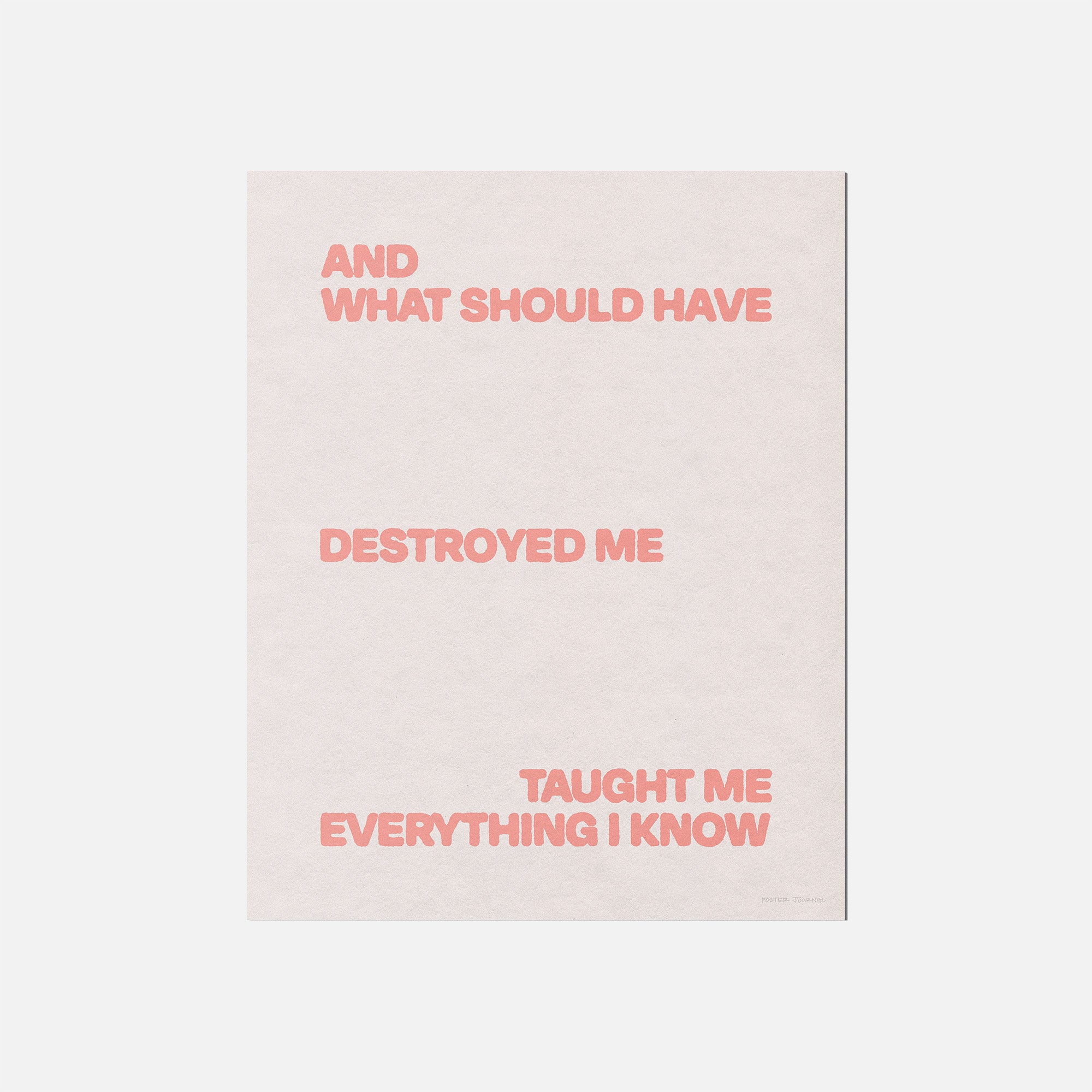 DESTROYED PRINT