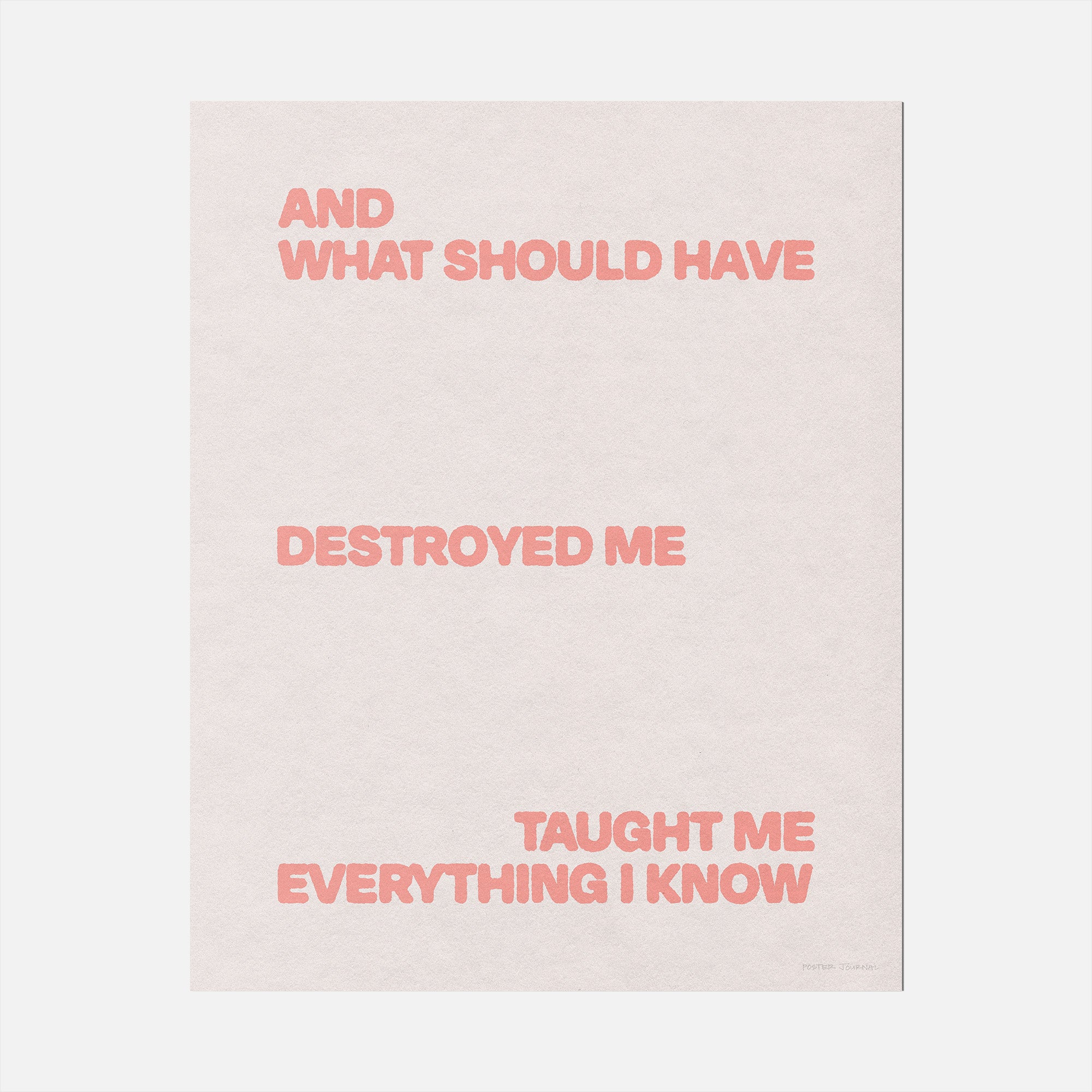 DESTROYED PRINT