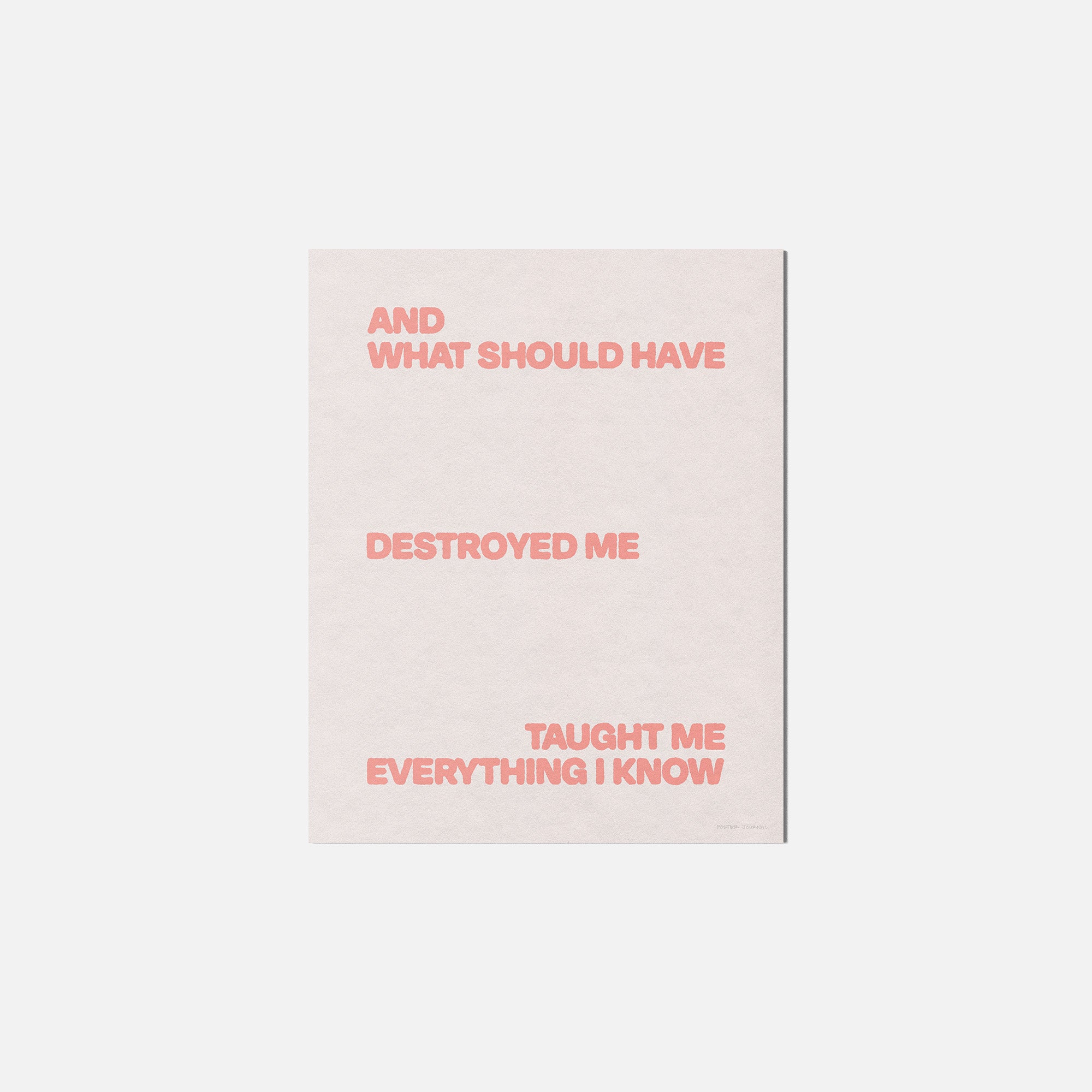 DESTROYED PRINT
