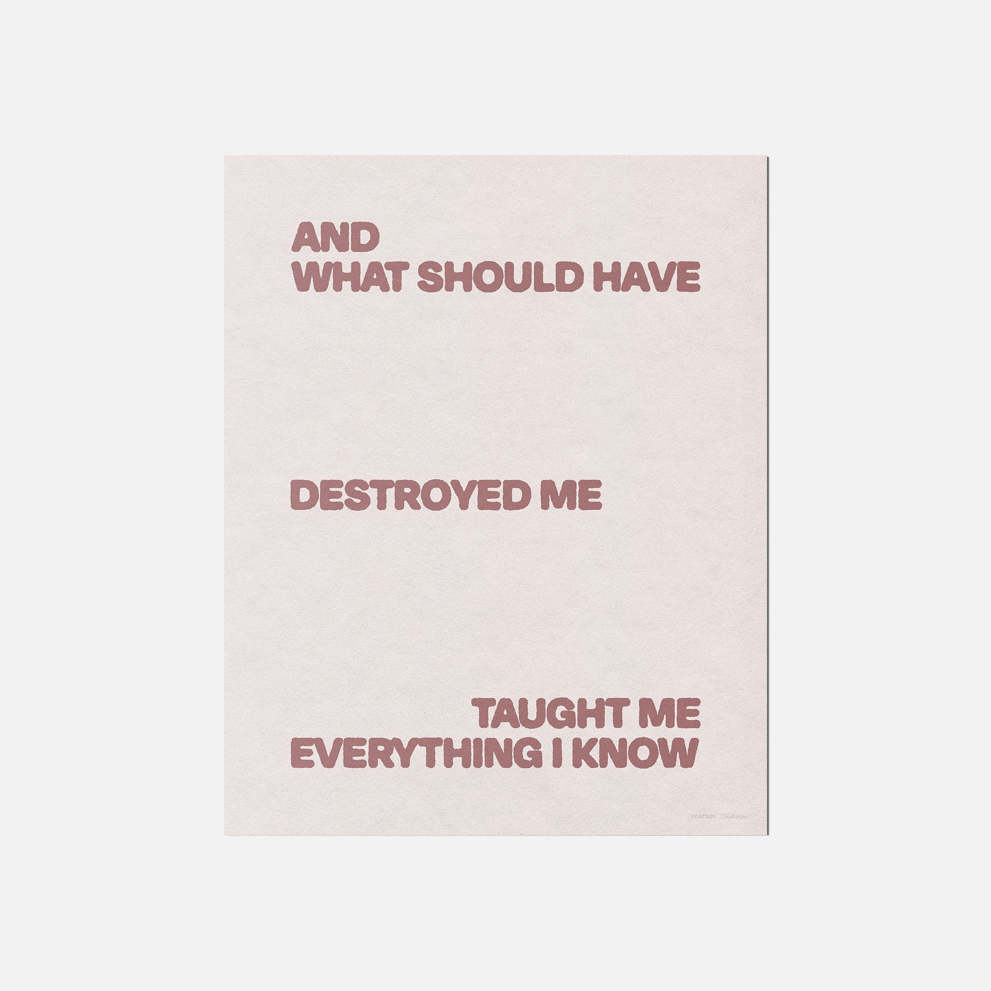 DESTROYED PRINT