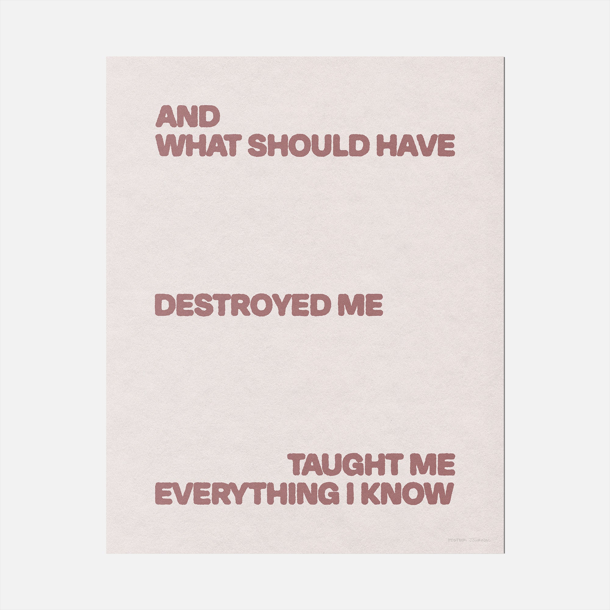 DESTROYED PRINT