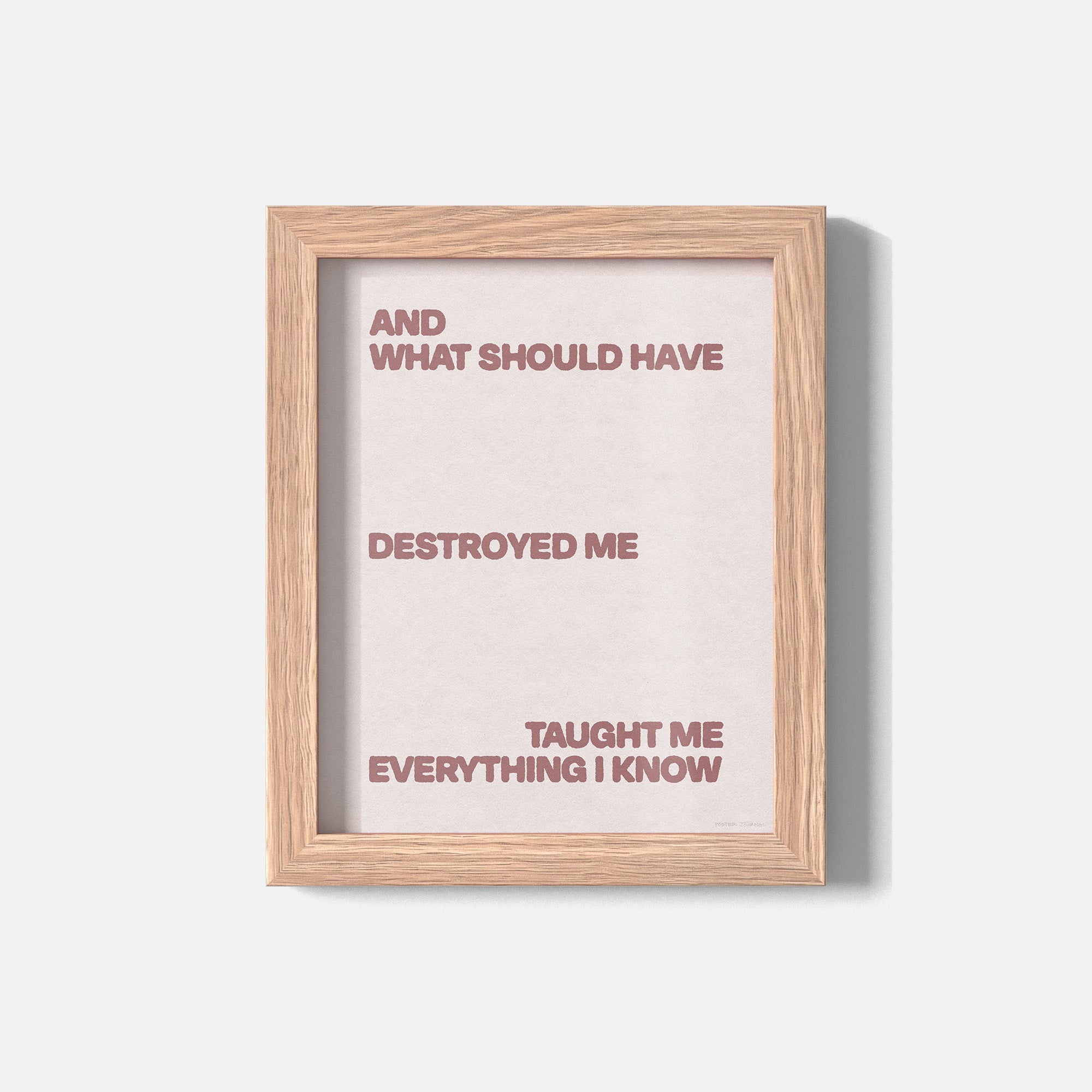 DESTROYED PRINT